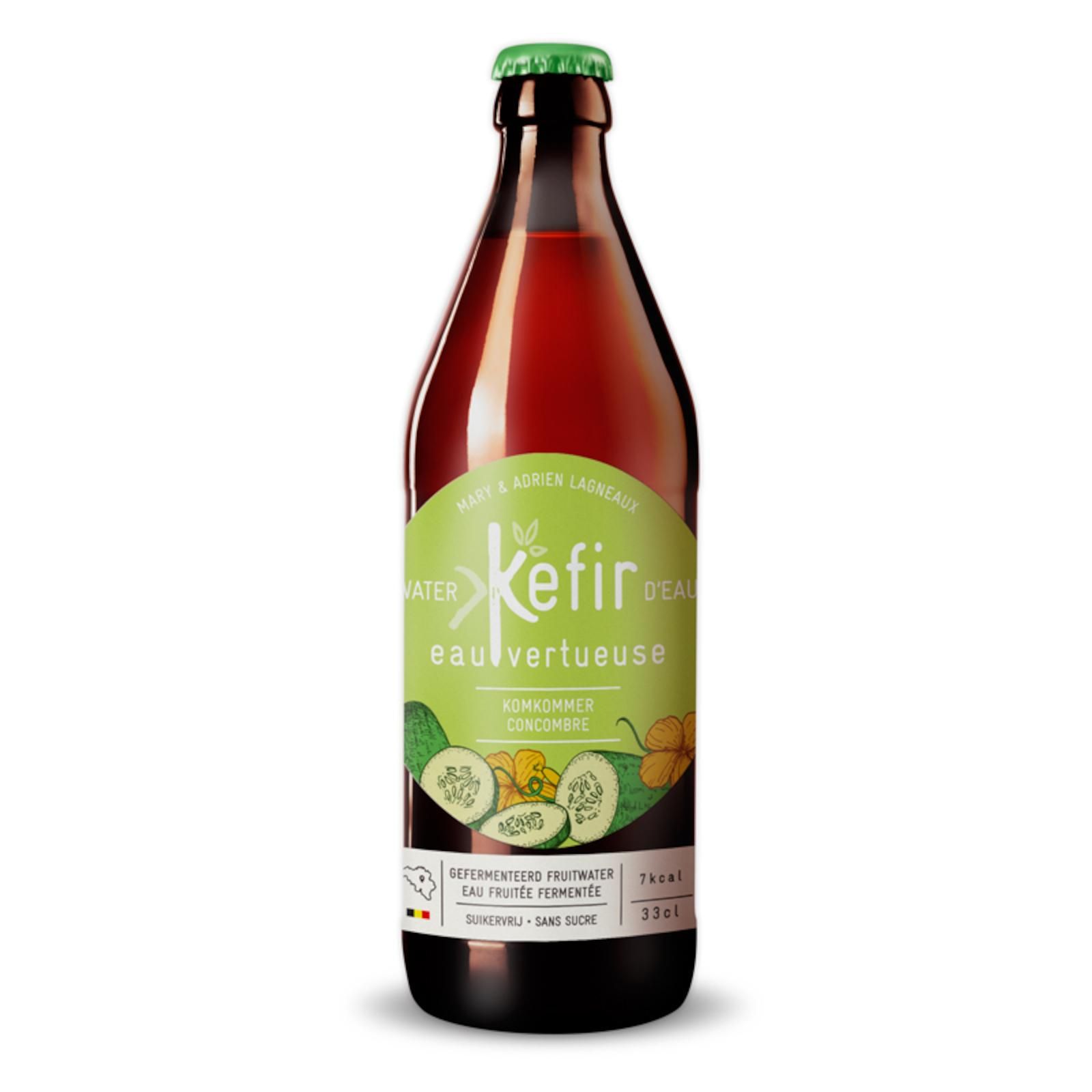 Kefir Organická limonáda z uhoriek RAW VEGAN 330 ml