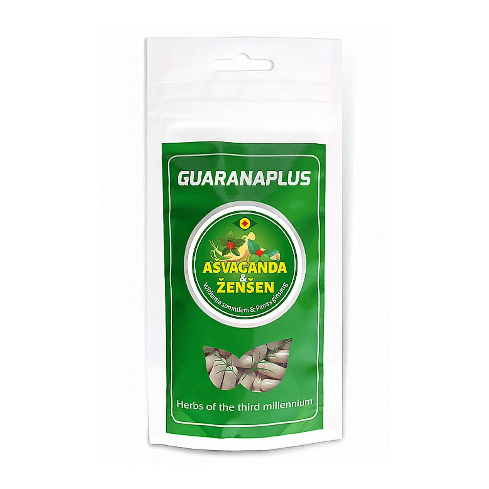 Guaranaplus Ashwaganda + ženšen, kapsule 100 ks, 40 g