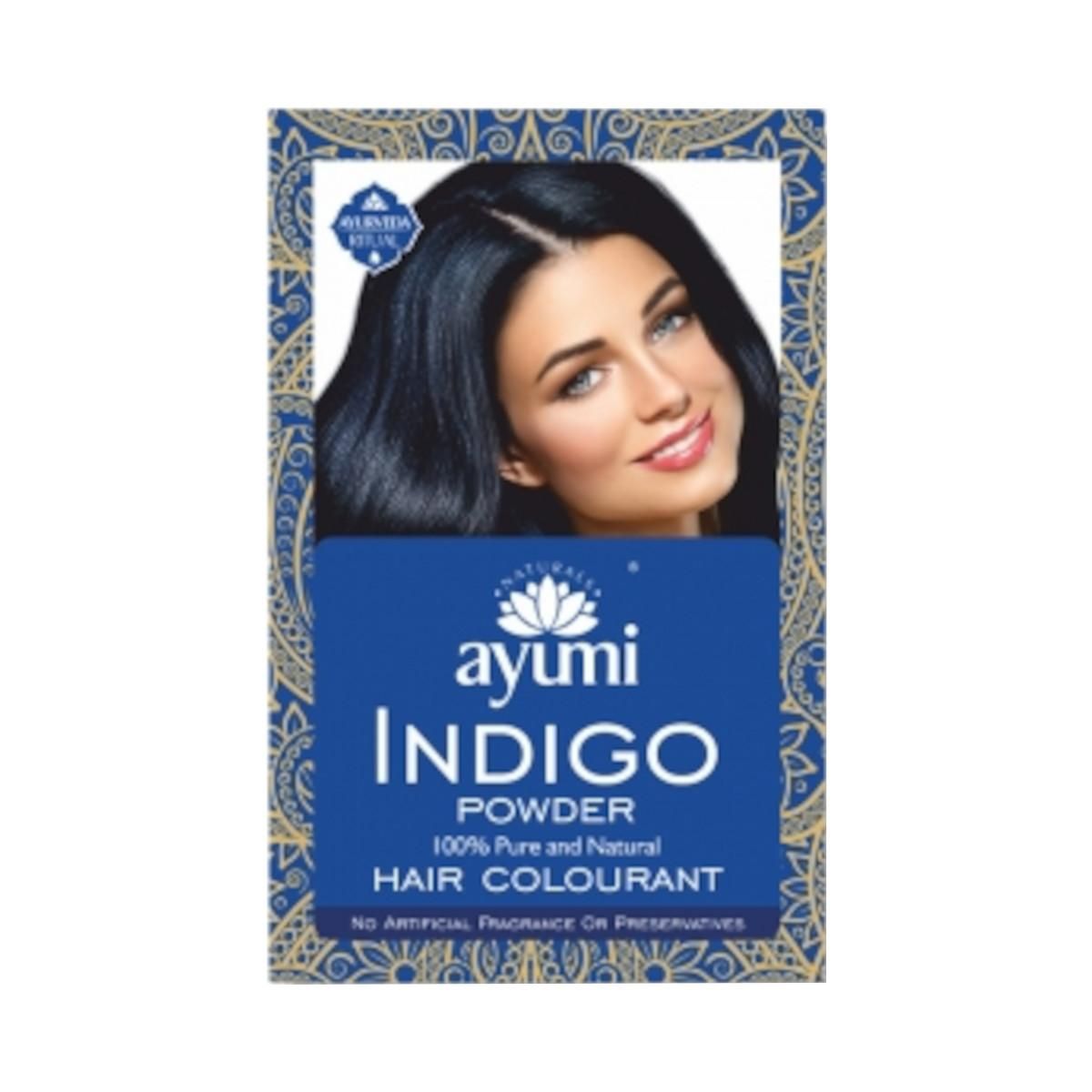 Ayumi Powder INDIGO - farba vlasov modro-čierna 100 g