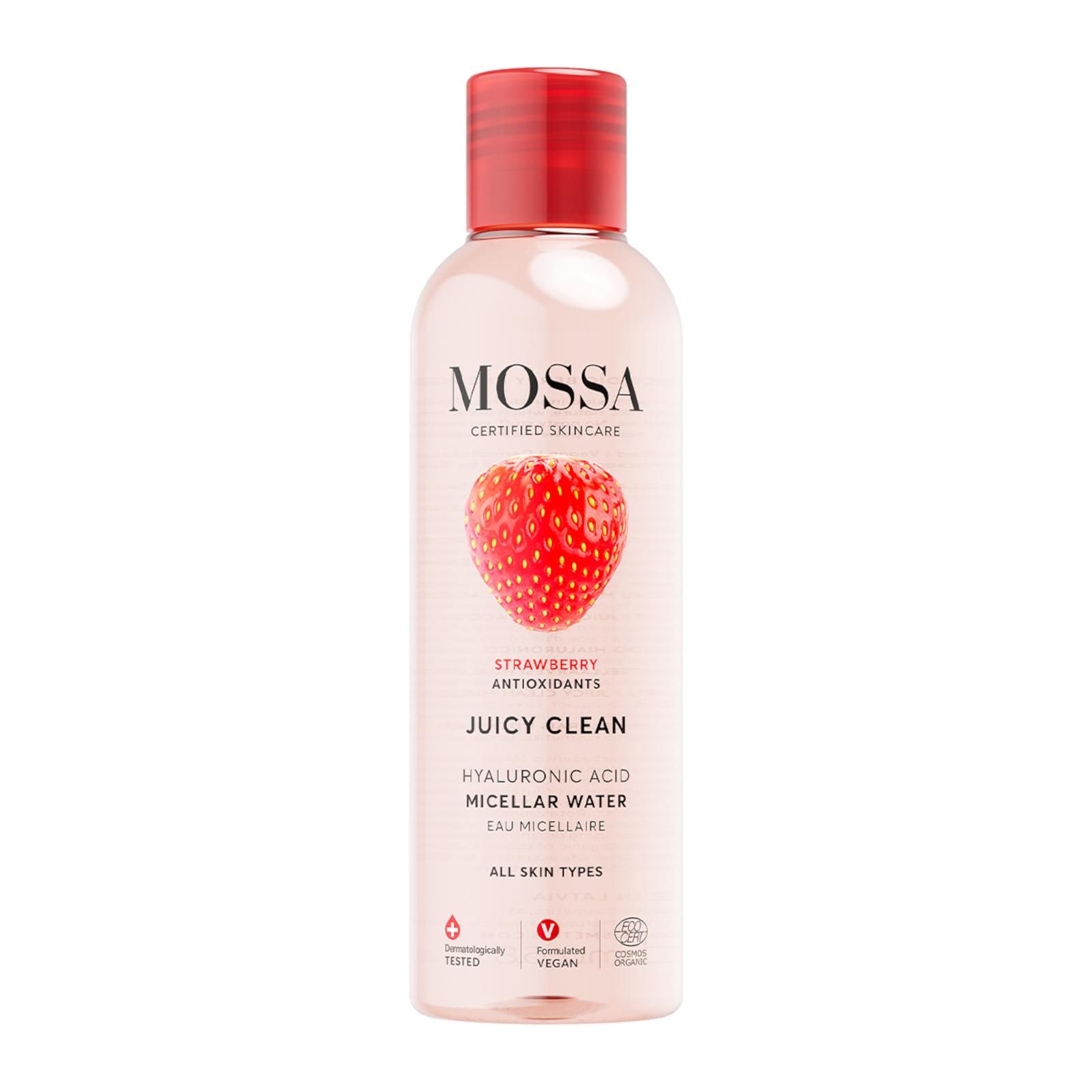 MOSSA JUICY CLEAN Micelárna voda s kyselinou hyalurónovou 200 ml