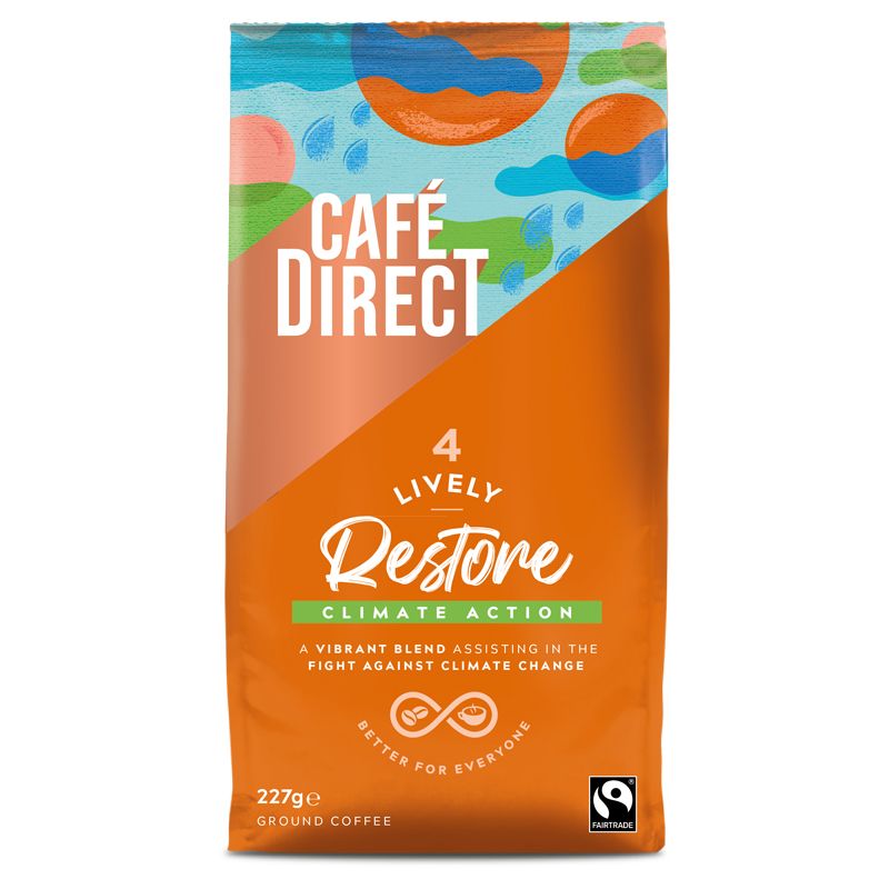 Cafédirect Mletá káva s karamelovými a pomarančovými tónmi, zmes Arabica a Robusta 200 g