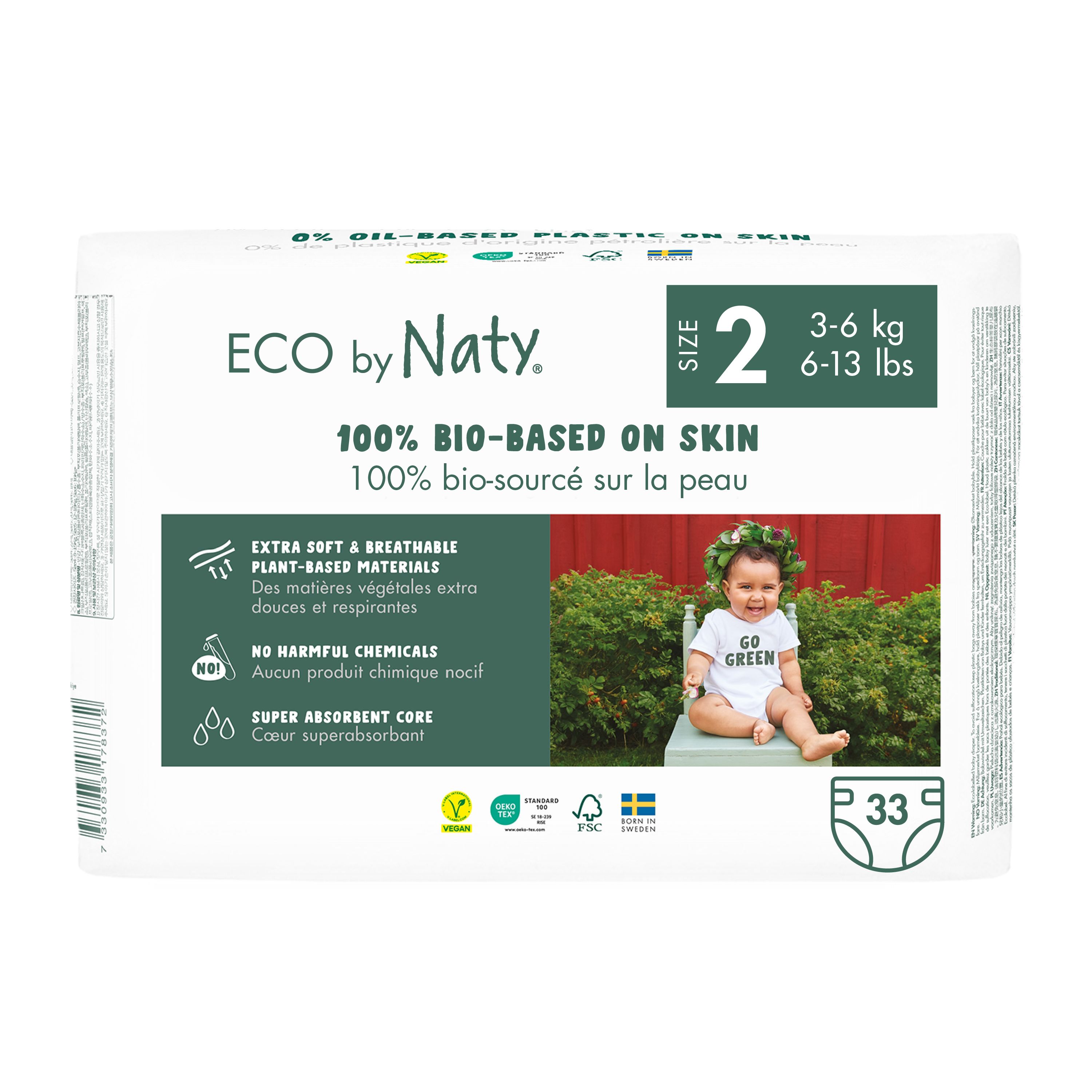 Eco by Naty Mini plienky 3-6 kg 33 ks