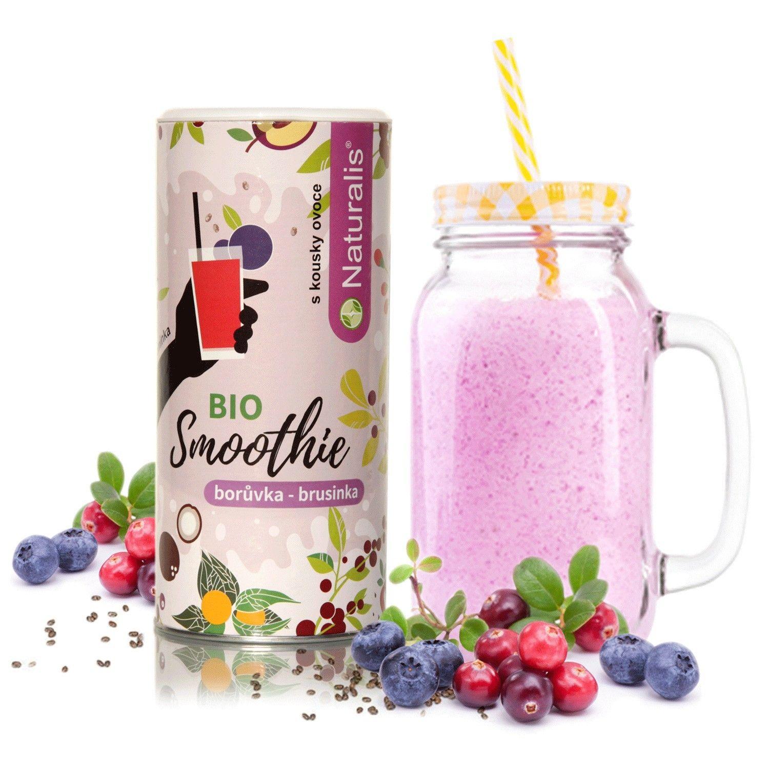 Naturalis Naturalis Smoothie Borůvka a Brusinka BIO, 180g 