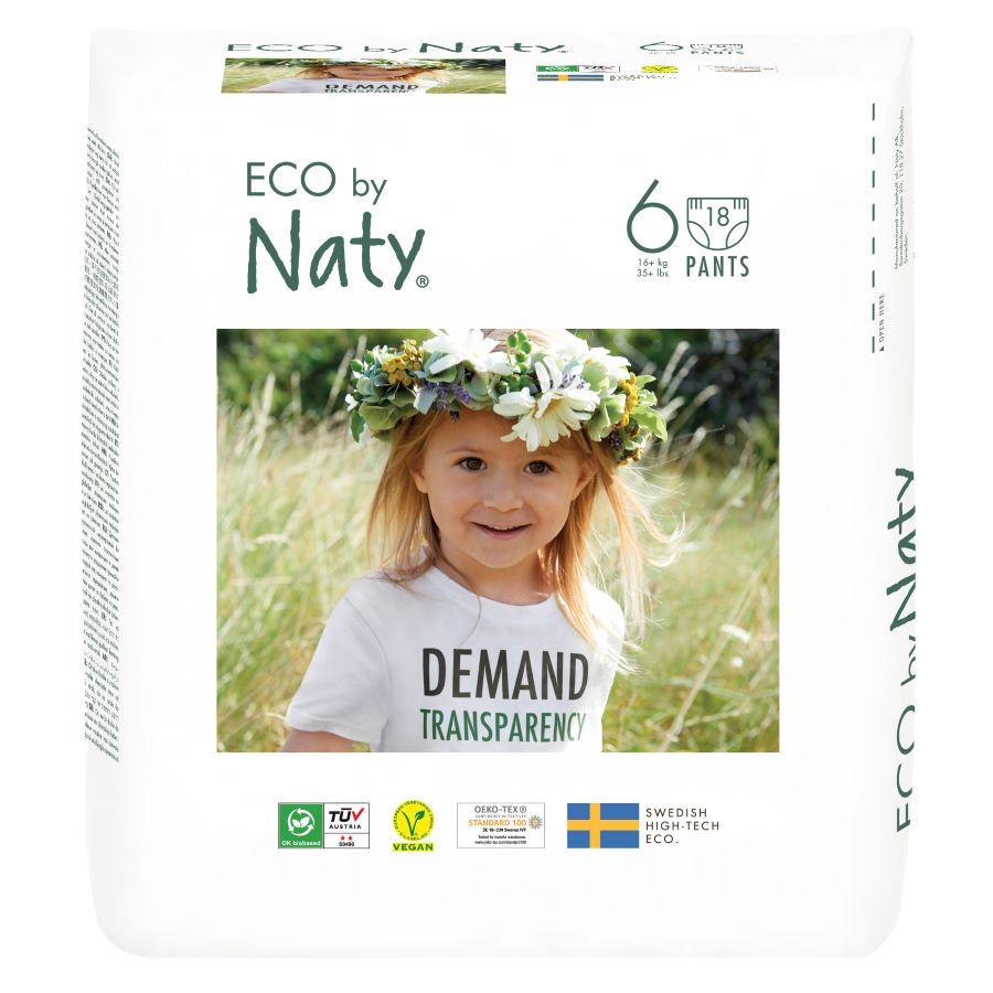 Eco by Naty Natahovací plenkové kalhotky ECO by Naty XL 16+ kg (18 ks) 