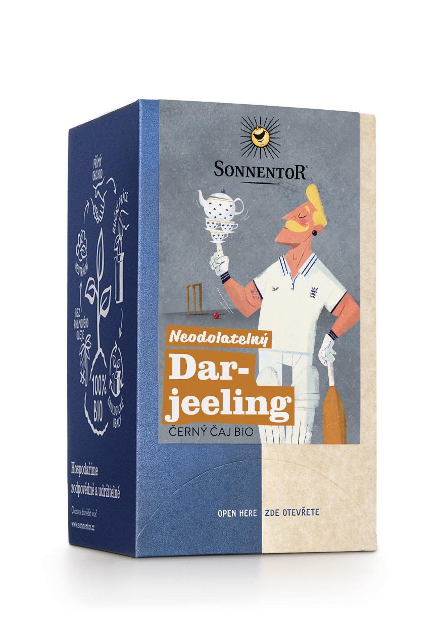 Sonnentor Neodolatelný Darjeeling bio, černý čaj, 27 g porc. dvoukomorový 