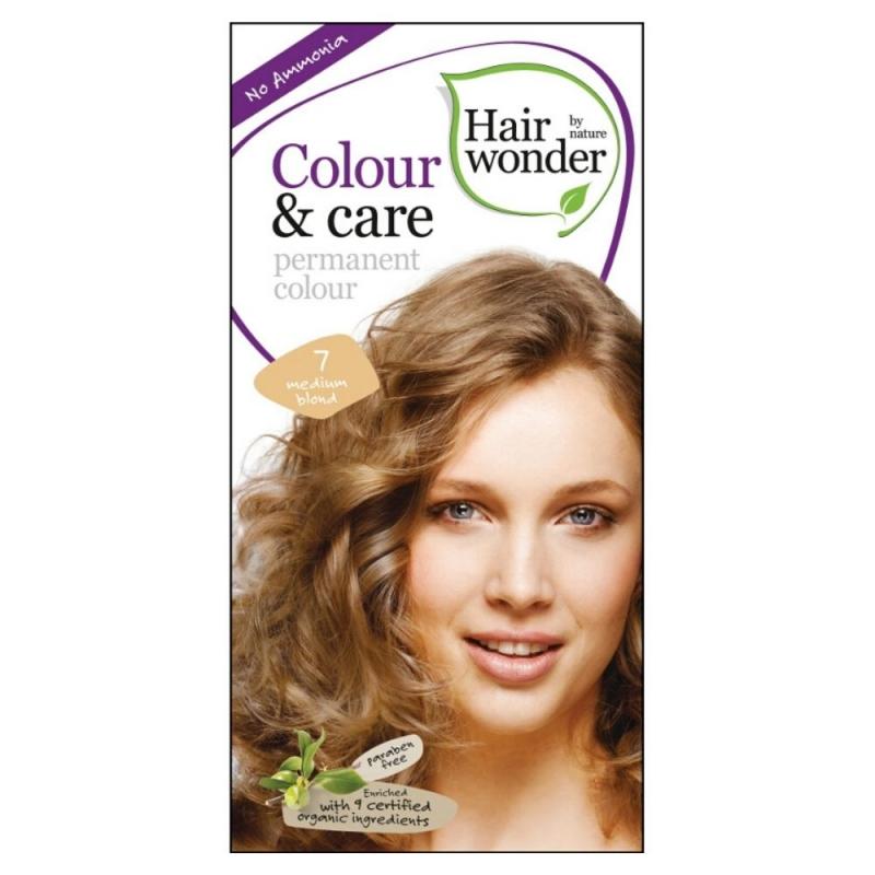 Hairwonder Hairwonder Dlouhotrvající barva BIO STŘEDNĚ BLOND 7 100 ml 