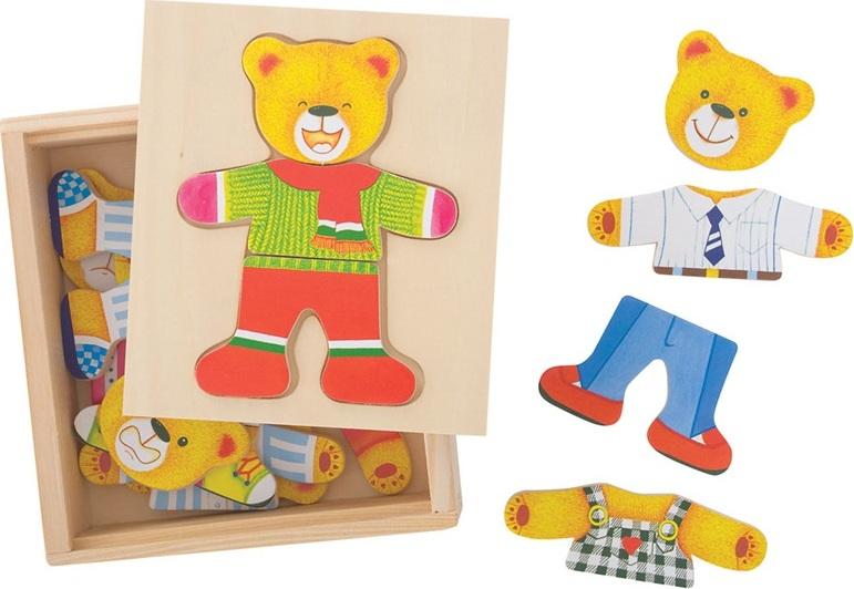 Bigjigs Toys Bigjigs Toys Oblékací puzzle Pan medvěd 