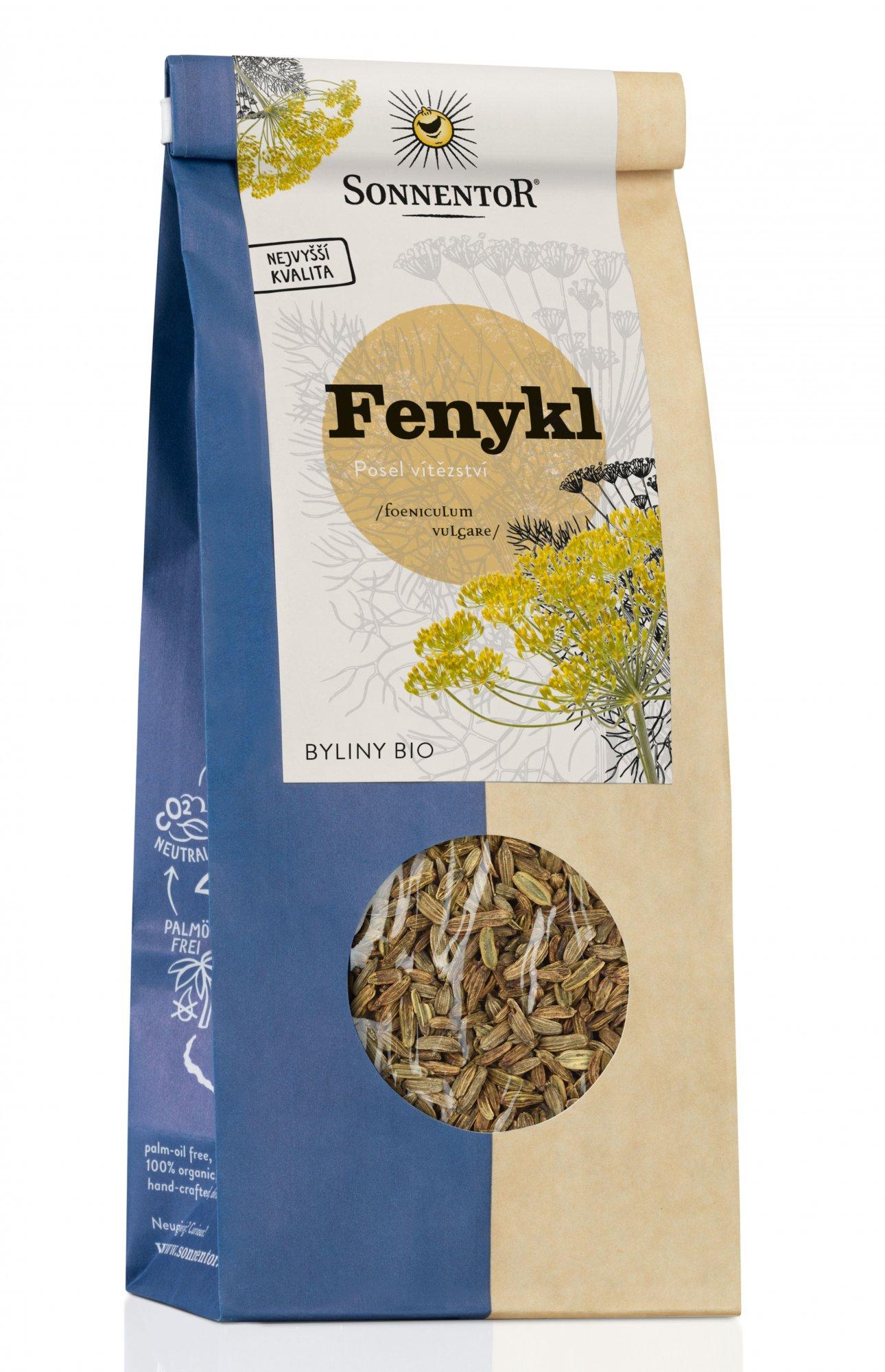 Sonnentor Fenykl bio syp. 200g 