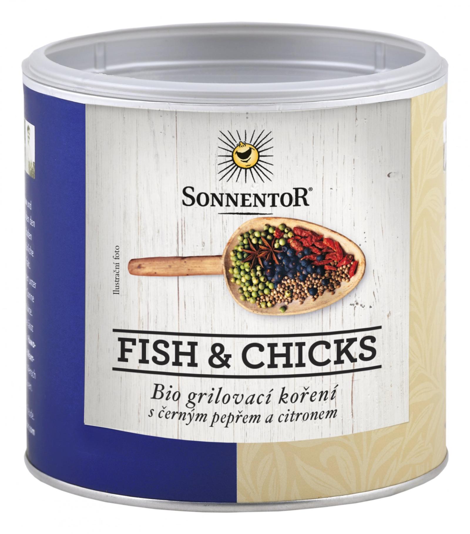 Sonnentor Fish & Chicks bio 220 g, dóza 