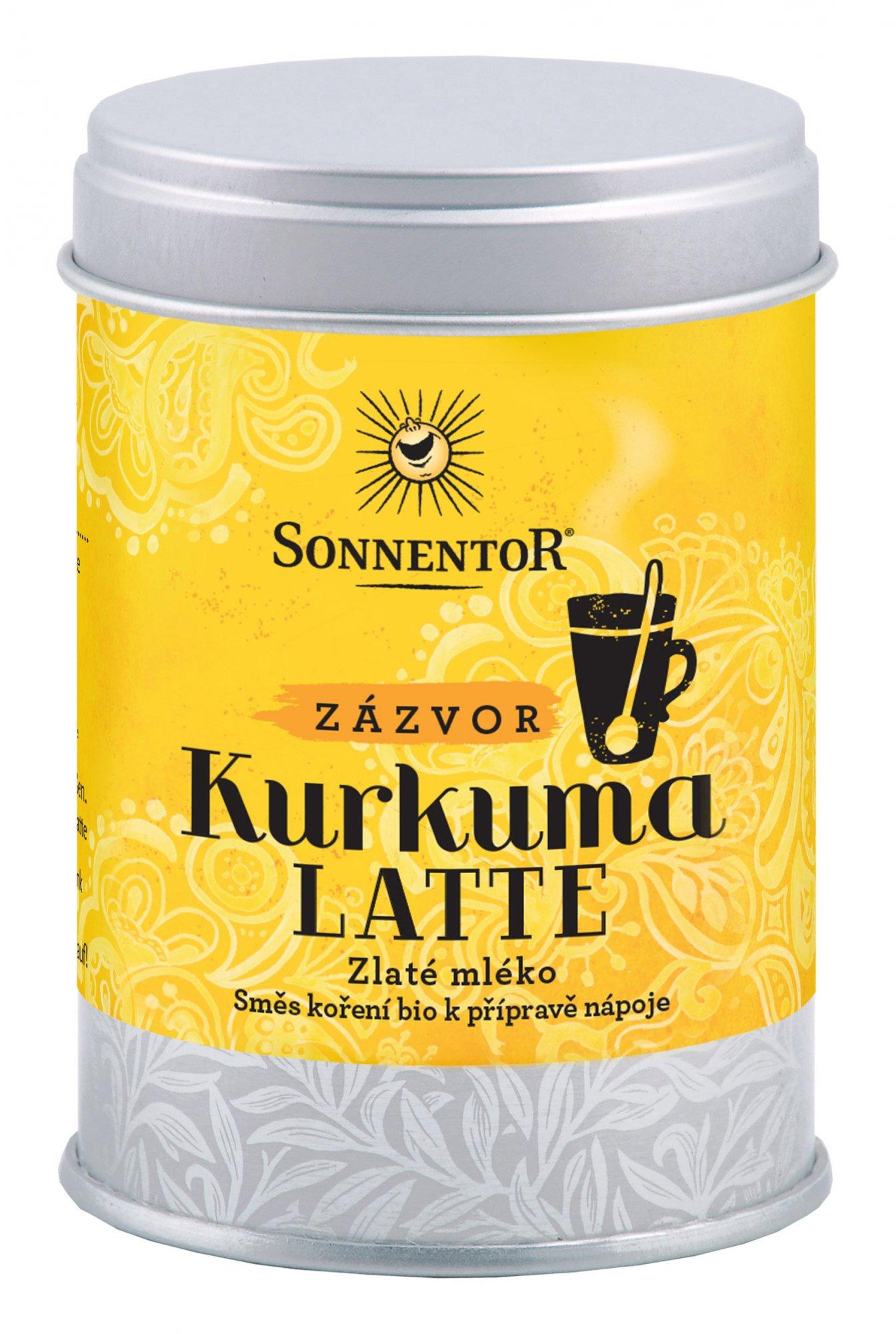 Sonnentor Kurkuma Latte - zázvor bio 60g dóza 