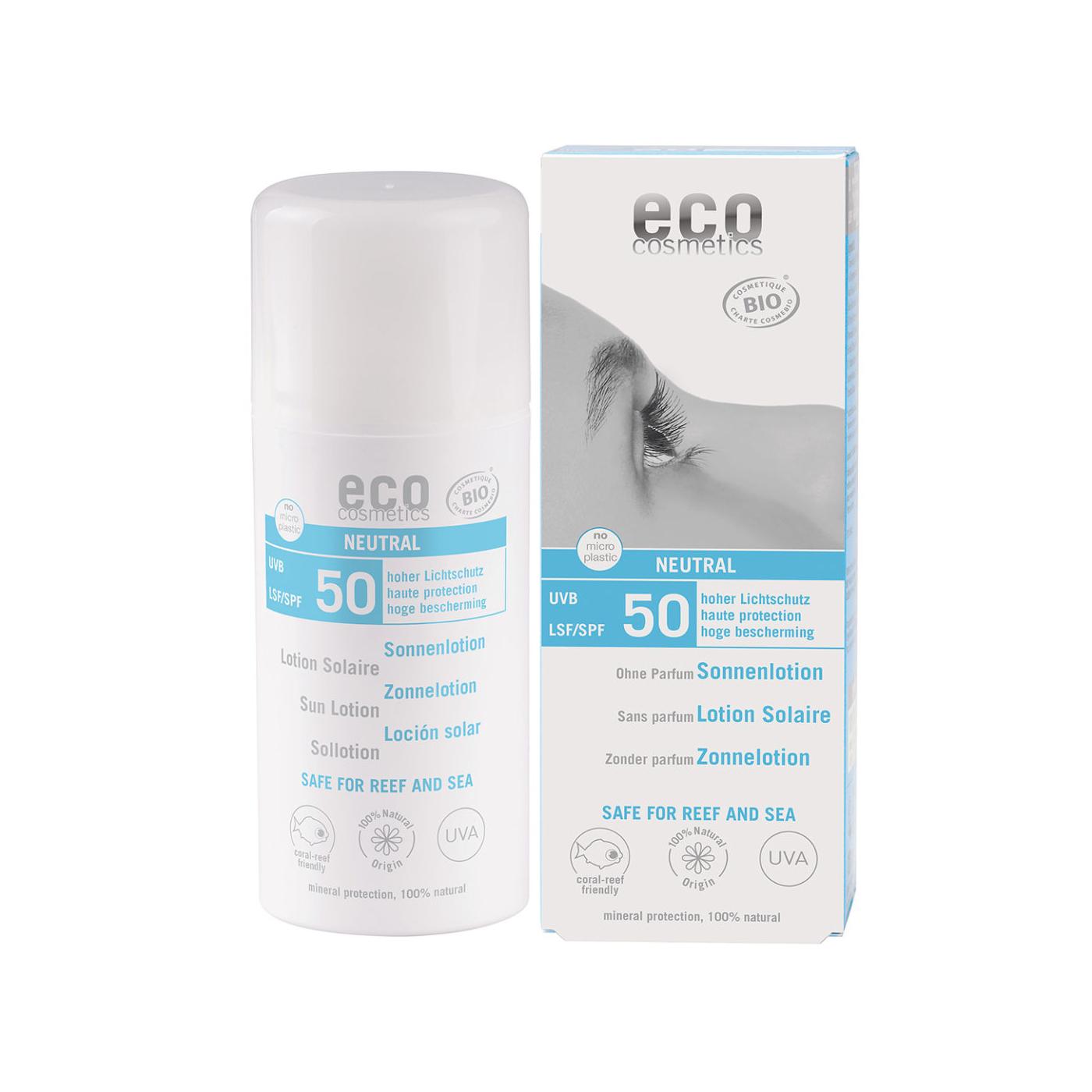 Eco Cosmetics Ochranné sluneční mléko SPF 50, Neutral 100 ml