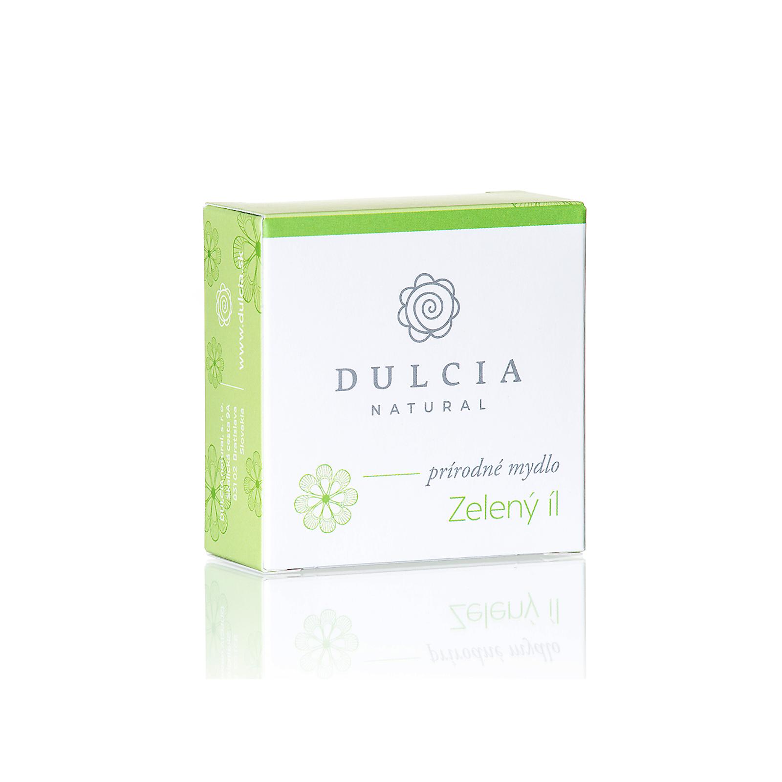 DULCIA natural Přírodní mýdlo zelený jíl 95 g