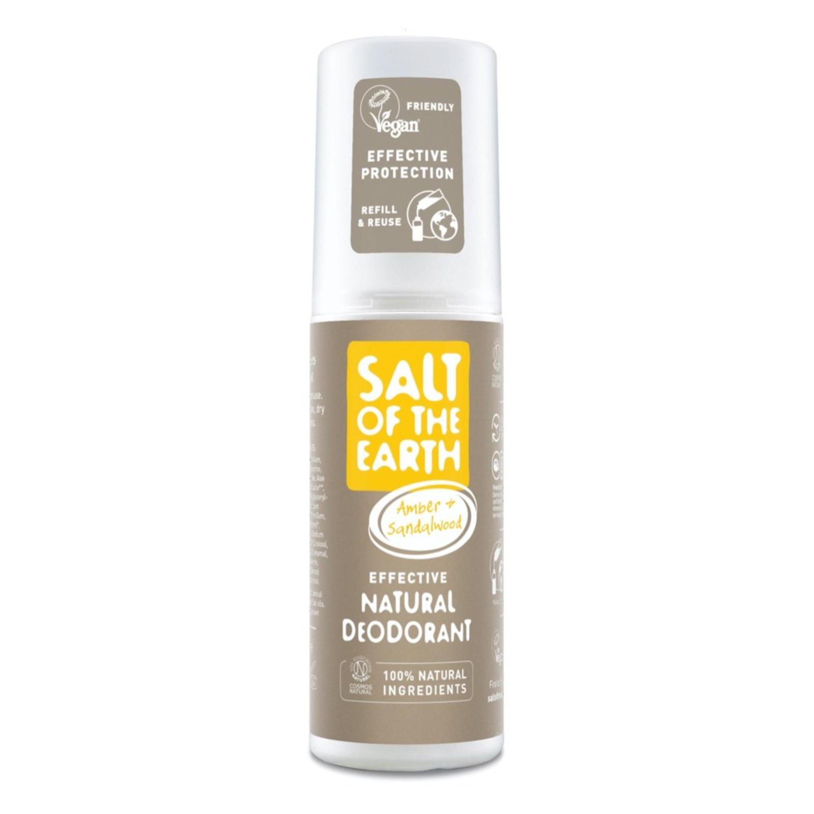 Salt of the Earth Pure Aura Přírodní deodorant sprej ambra a santalové dřevo 100 ml