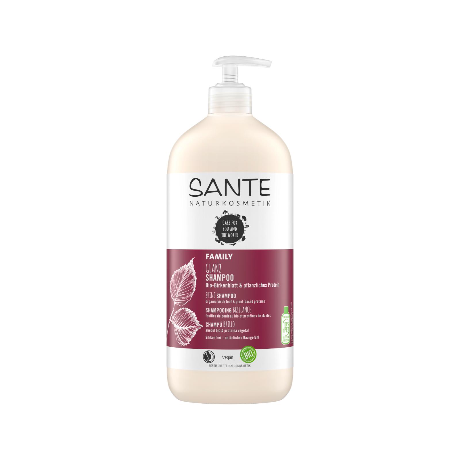 SANTE FAMILY Šampon na lesk Bio Březové lístky & Rostlinné proteiny 950 ml