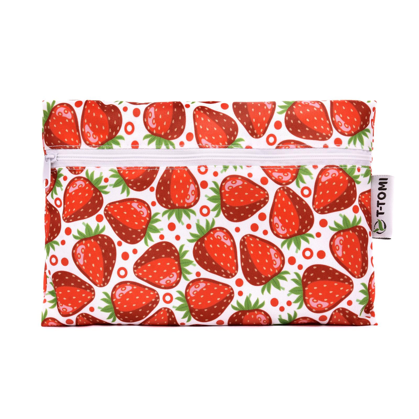 T-TOMI Nepromokavý pytlík strawberries / jahody 1 ks