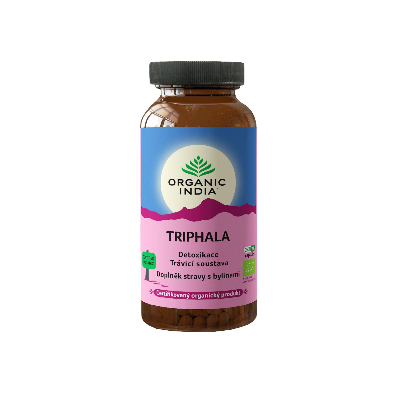 Organic India Triphala, kapsle 250 ks, 145 g