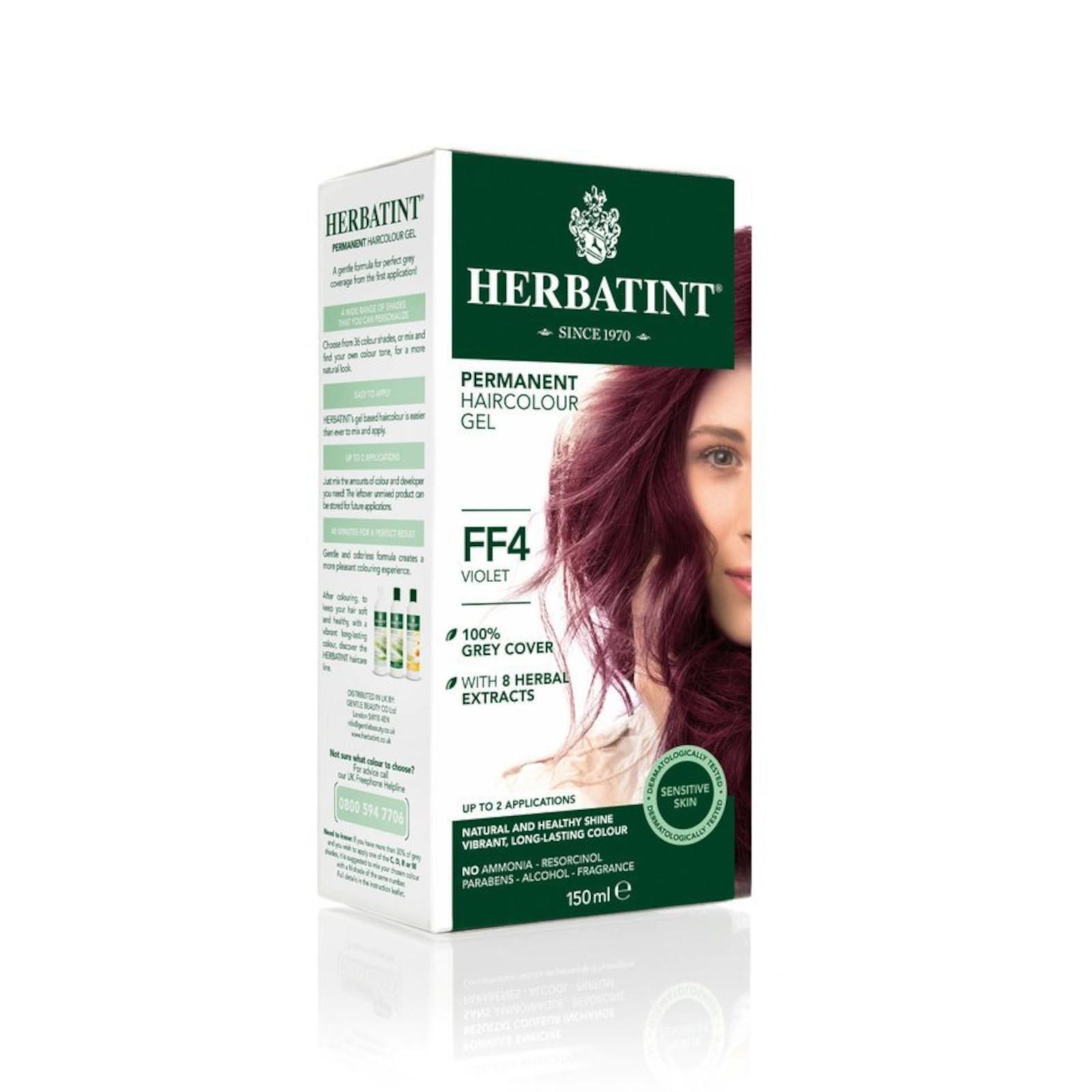 HERBATINT Permanentní barva na vlasy fialová FF4 150 ml