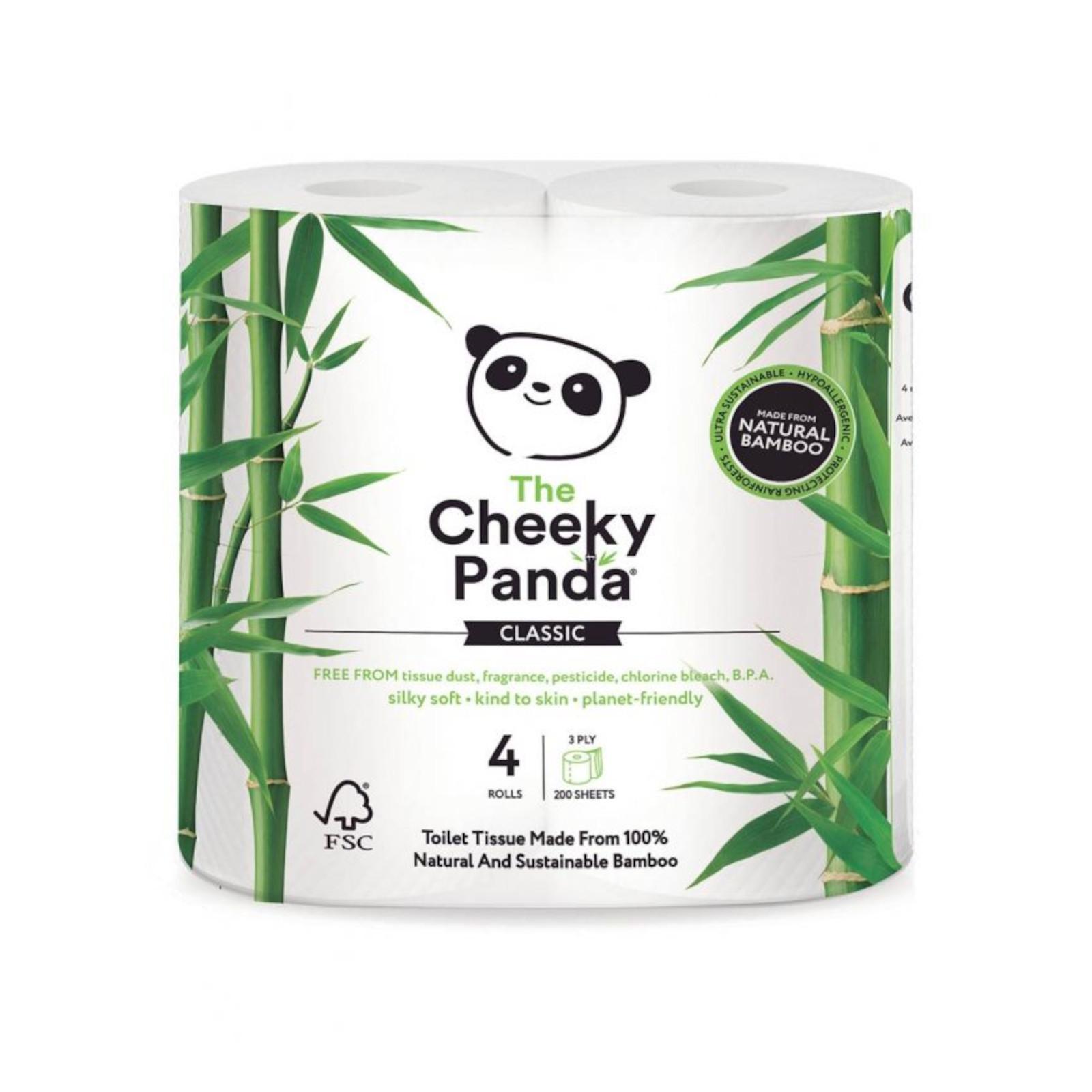 The Cheeky Panda Toaletní papír 3-vrstvý 4 ks