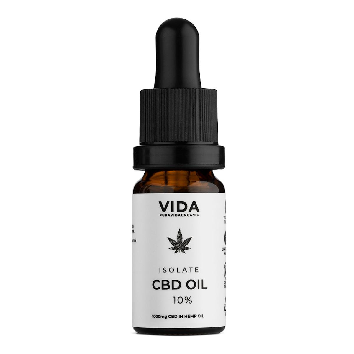 Pura Vida Organic CBD olej 10%, Isolate 10 ml