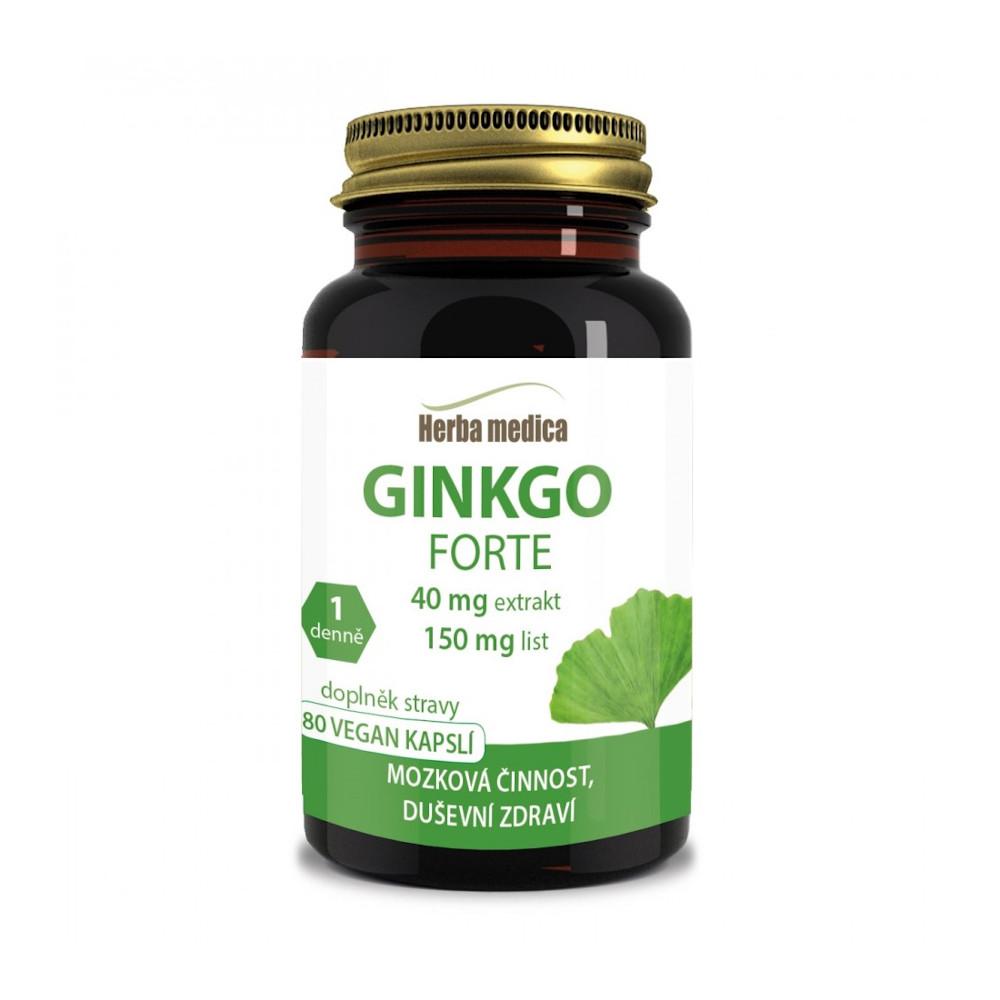 Herba Medica Ginkgo Forte, kapsle 80 ks, 15 g