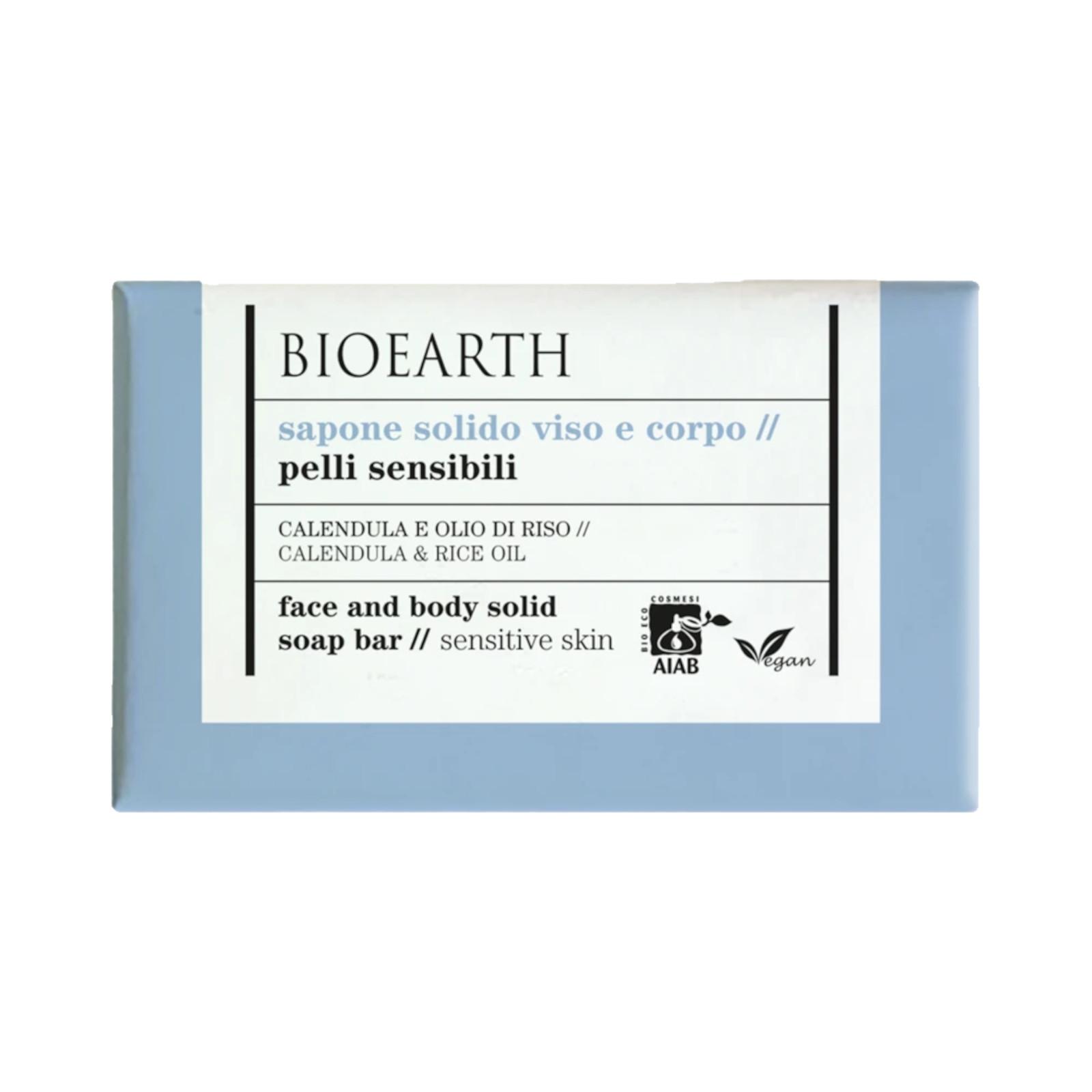 Bioearth Mýdlo na obličej a tělo pro citlivou a reaktivní pleť 150 g