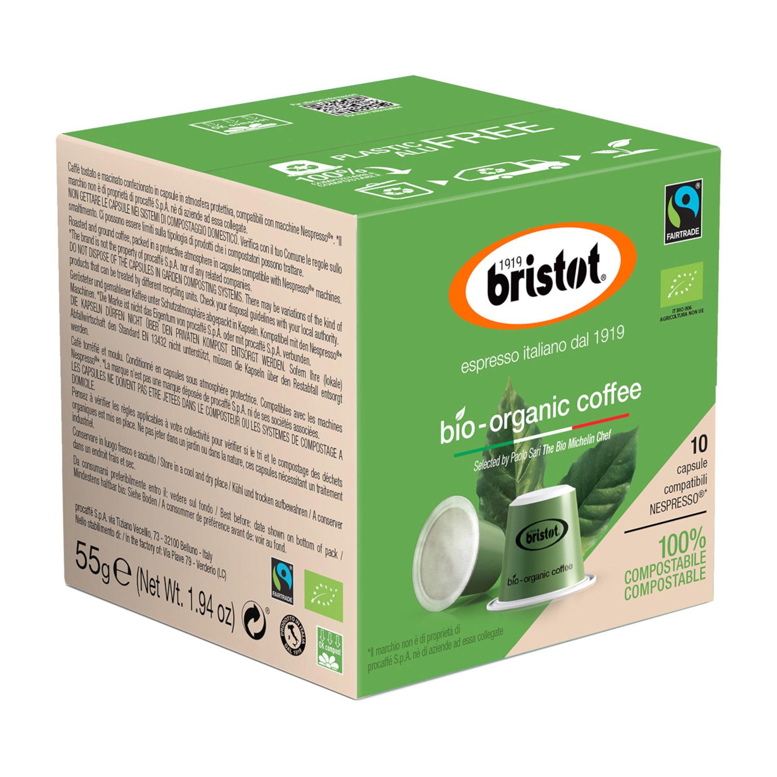 Bristot BIO coffee, kapsle 55 g