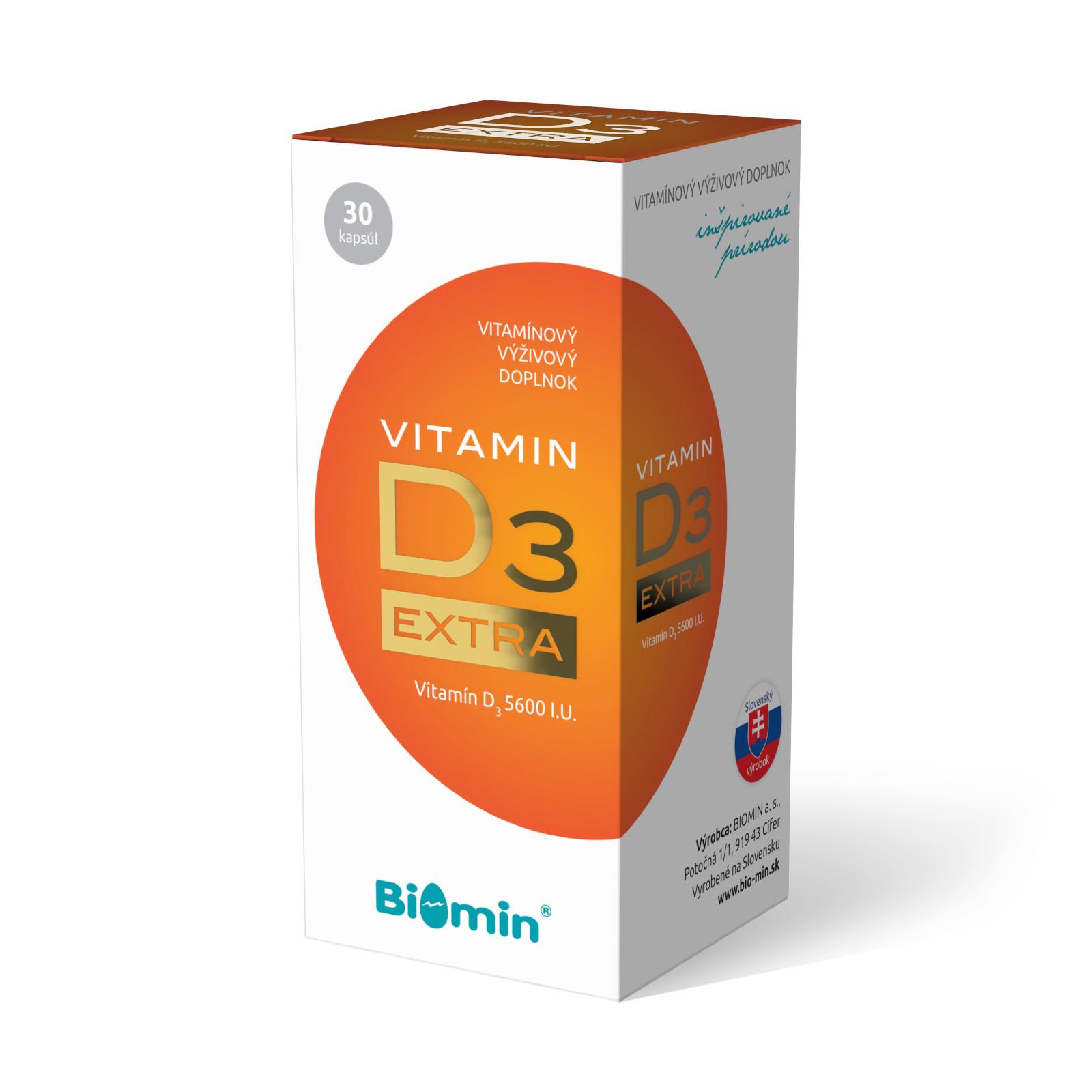 BIOMIN Vitamín D3 EXTRA 30 ks