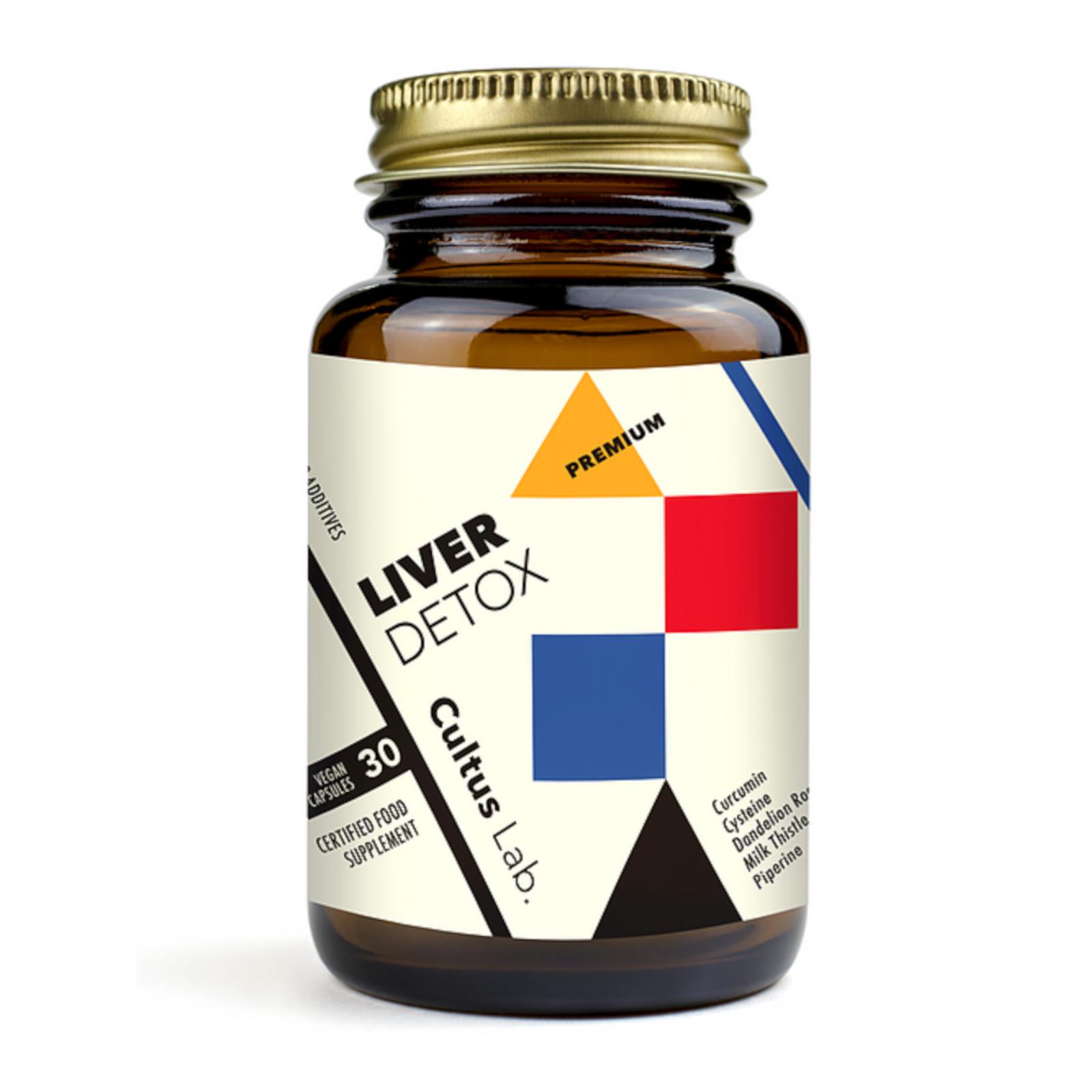 CultusLab Liver detox premium, očista jater, kapsle 30 ks, 26,8 g