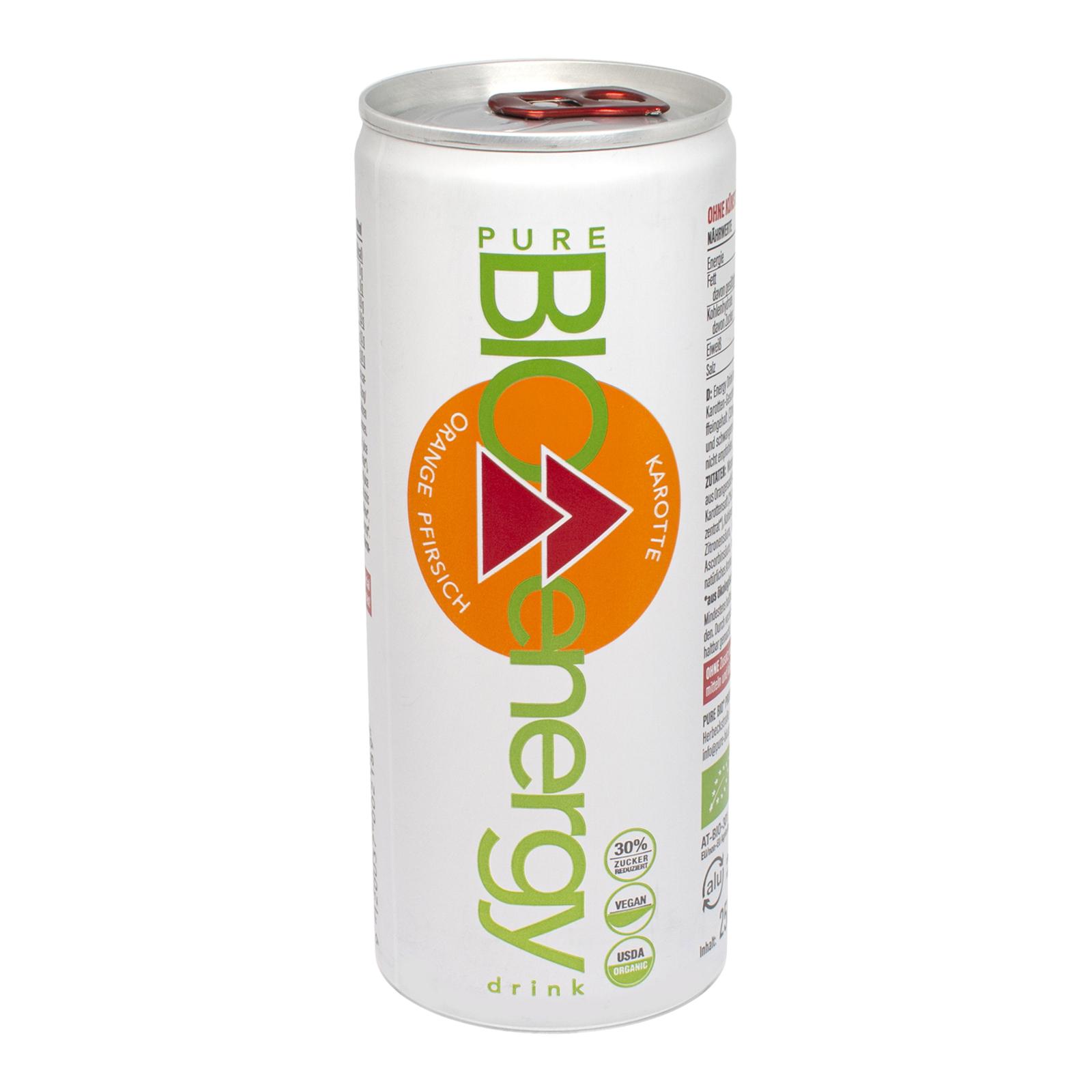 pure BIO Energy drink pomeranč 250 ml