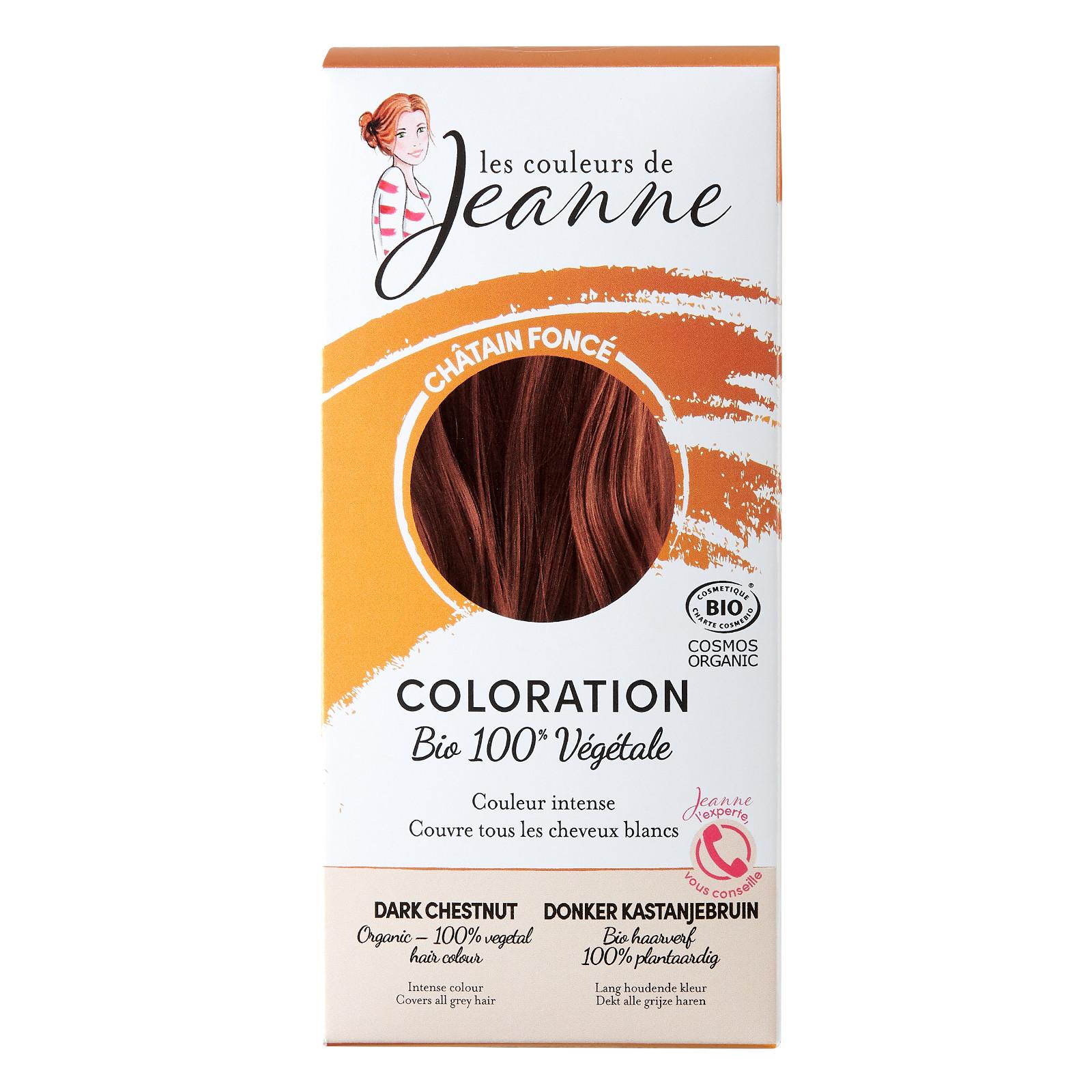 Les couleurs de Jeanne Barva na vlasy tmavě kaštanová 2 x 50 g