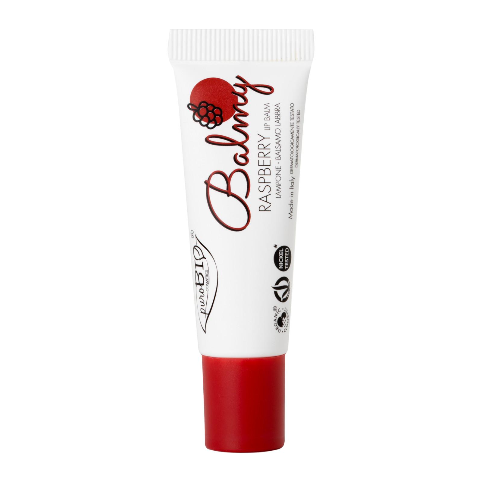 puroBIO cosmetics Balmy Balzám na rty 01 Raspberry 10 ml