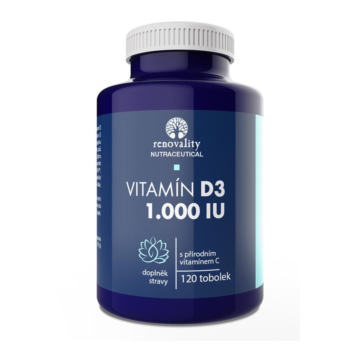 Renovality Vitamín D3 120 ks