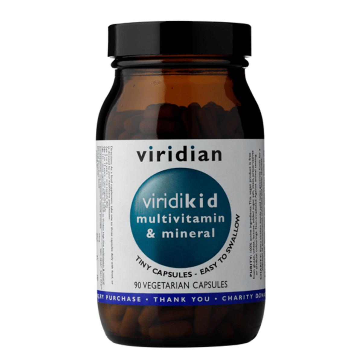 Viridian Viridikid Multivitamin, kapsle 90 ks
