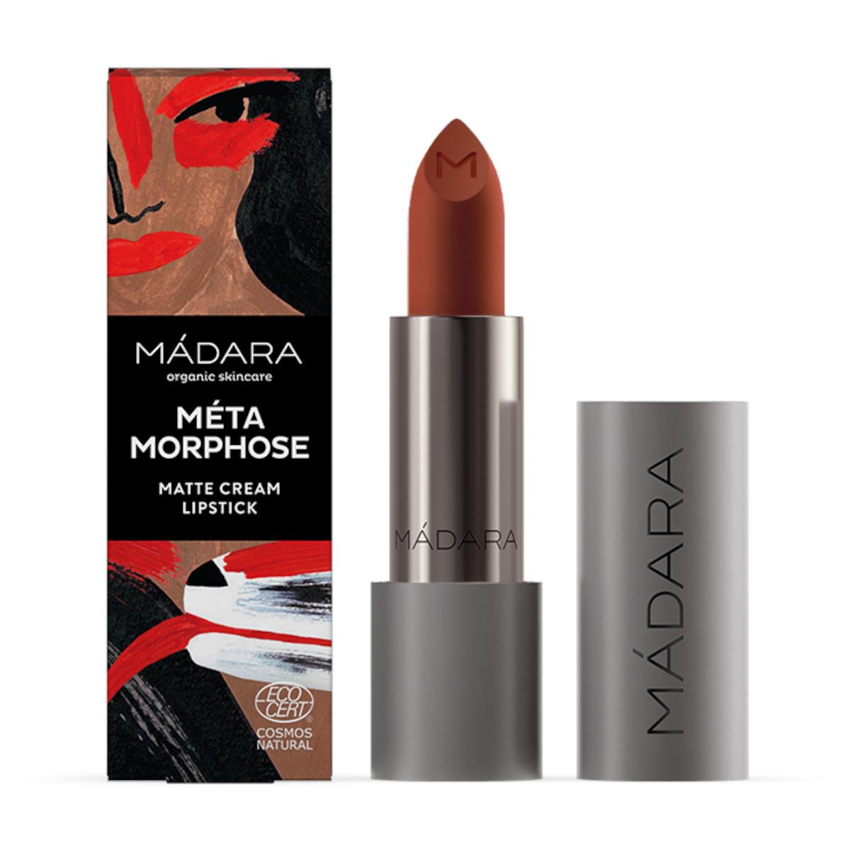 MÁDARA MÉTAMORPHOSE Matte Cream Lipstick, odstín 33 magma 3,8 g