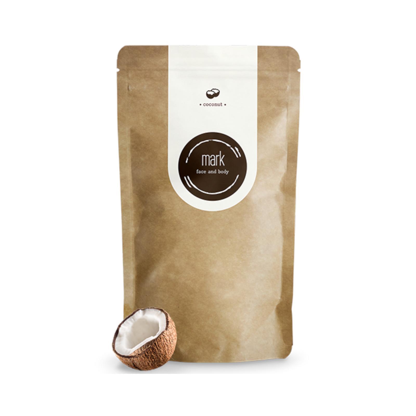 MARK face and body Přírodní kávový peeling MARK Coffee Coconut, Poškozeno (lehce protrhlý pytlík) 100 g