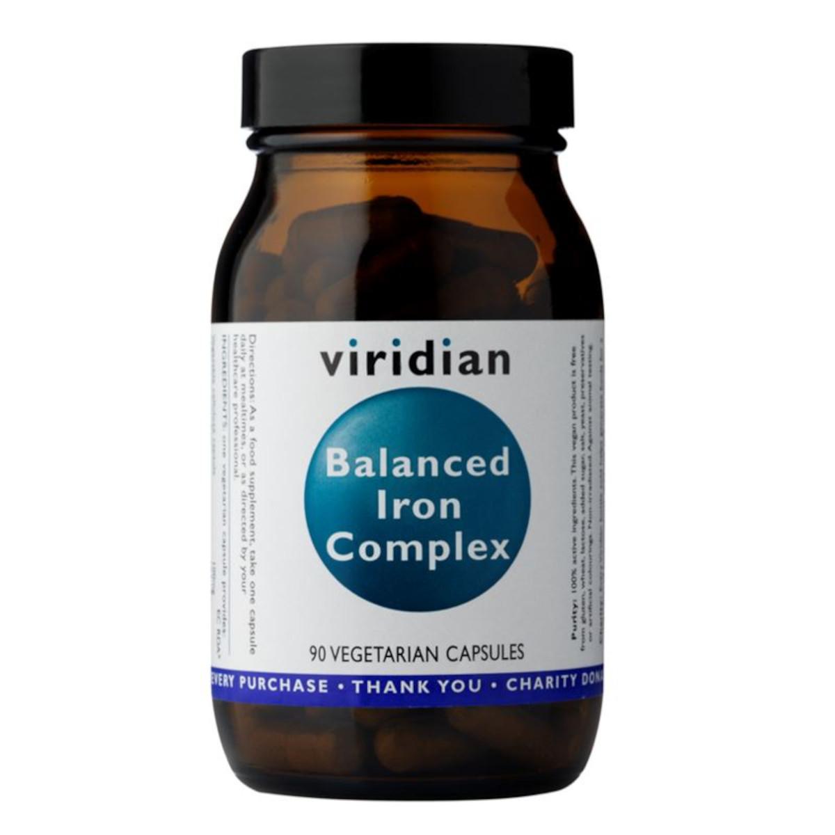 Viridian Komplex železa s vitamíny 90 kapslí