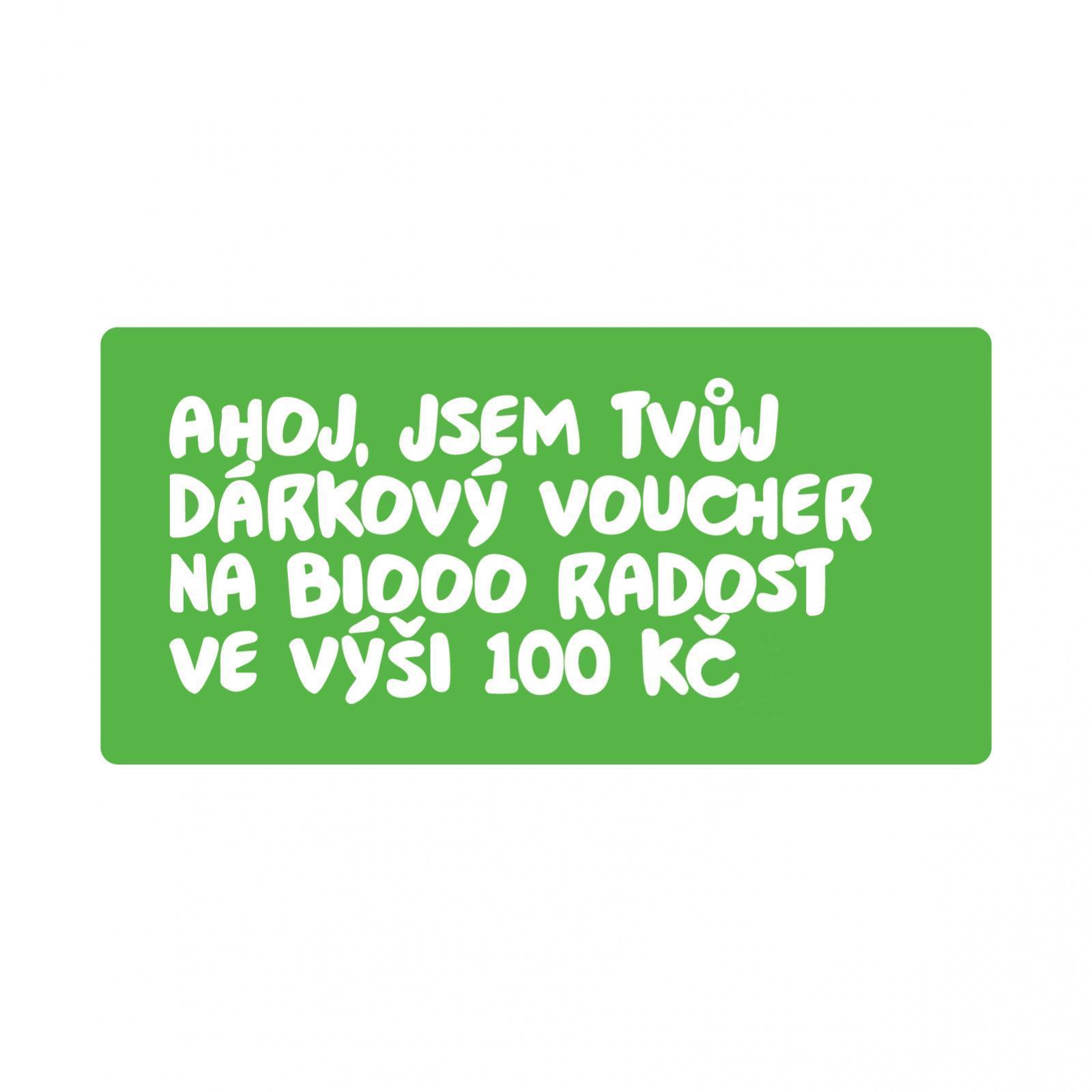 BiOOO Elektronický voucher 100 Kč 1 ks