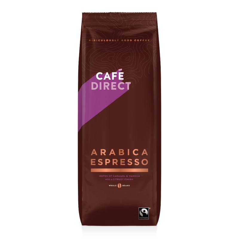 Cafédirect Zrnková káva Espresso, 100% Arabica, Expirace 10.02.2023 1000g