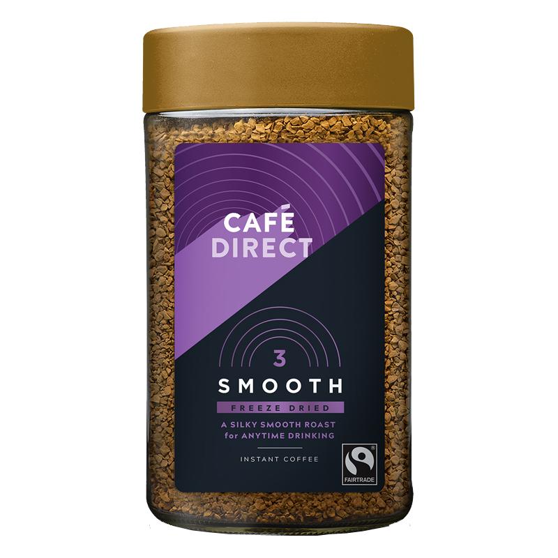 Cafédirect Instantní káva Smooth Roast, směs Robusty a Arabiky 100g