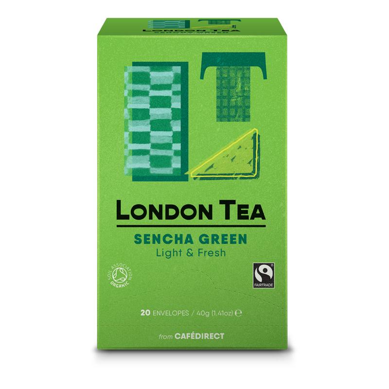 London Tea Fairtrade zelený čaj Sencha 20ks 50g