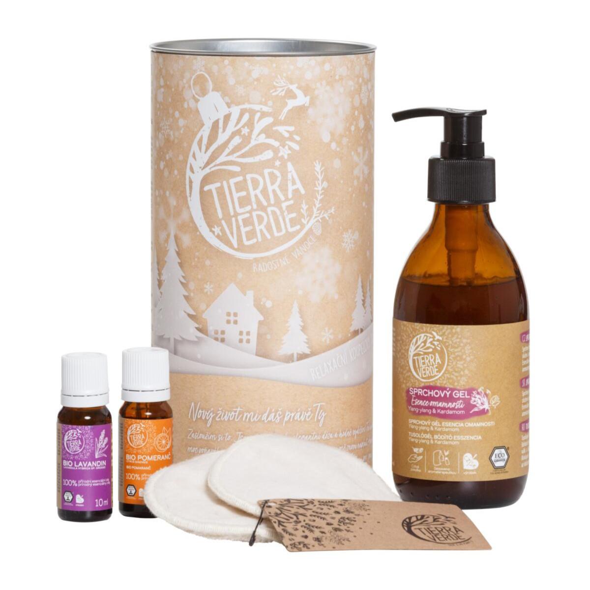 Tierra Verde Relaxační koupelový balíček (dóza vánoční) ks