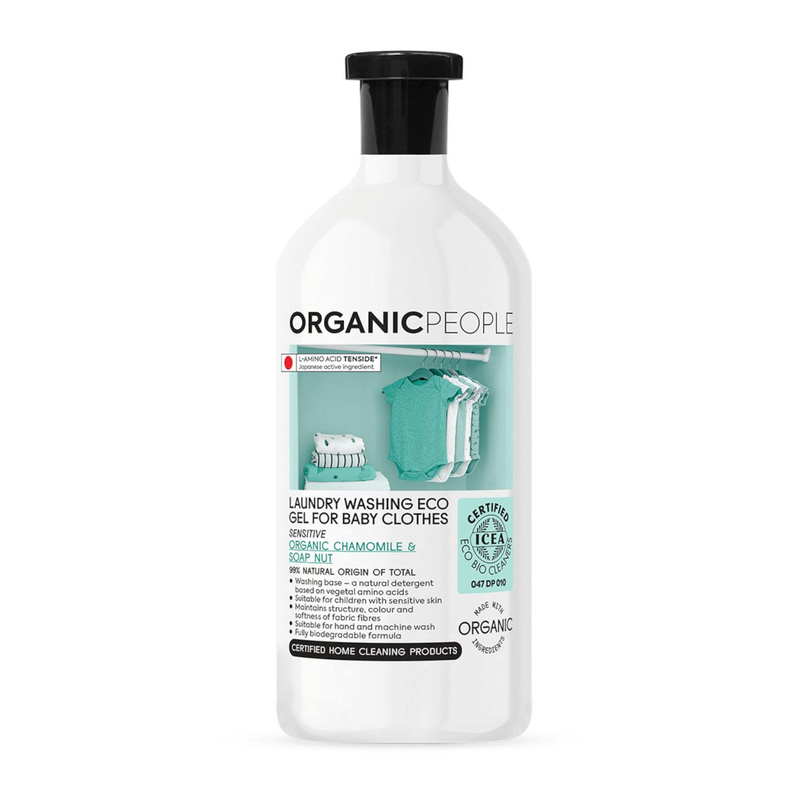 Organic People Eko prací gel na dětské prádlo - Organický heřmánek a mýdlový ořech 1000 ml