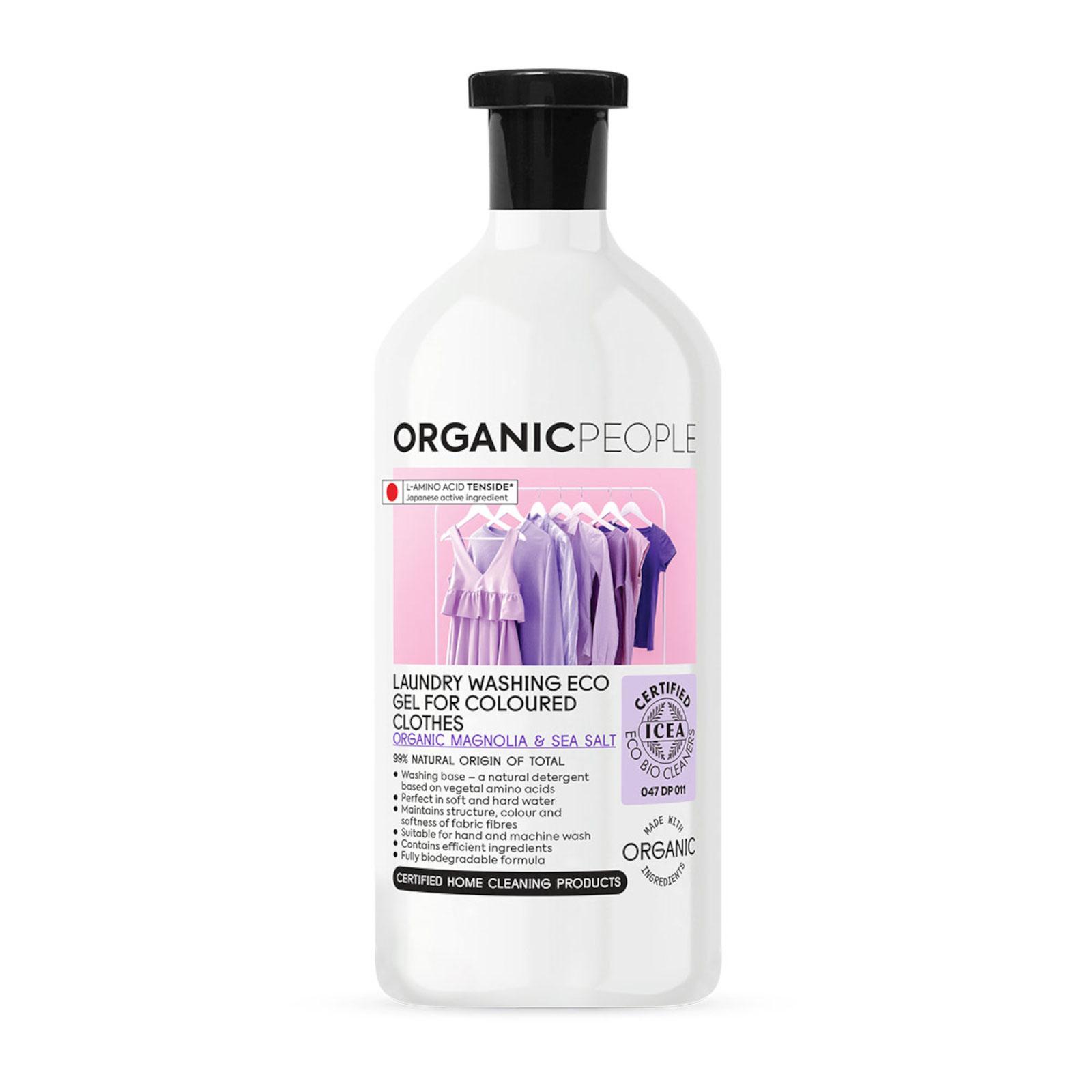 Organic People Eko prací gel na barevné prádlo - Organická magnólie a mořská sůl 1000 ml