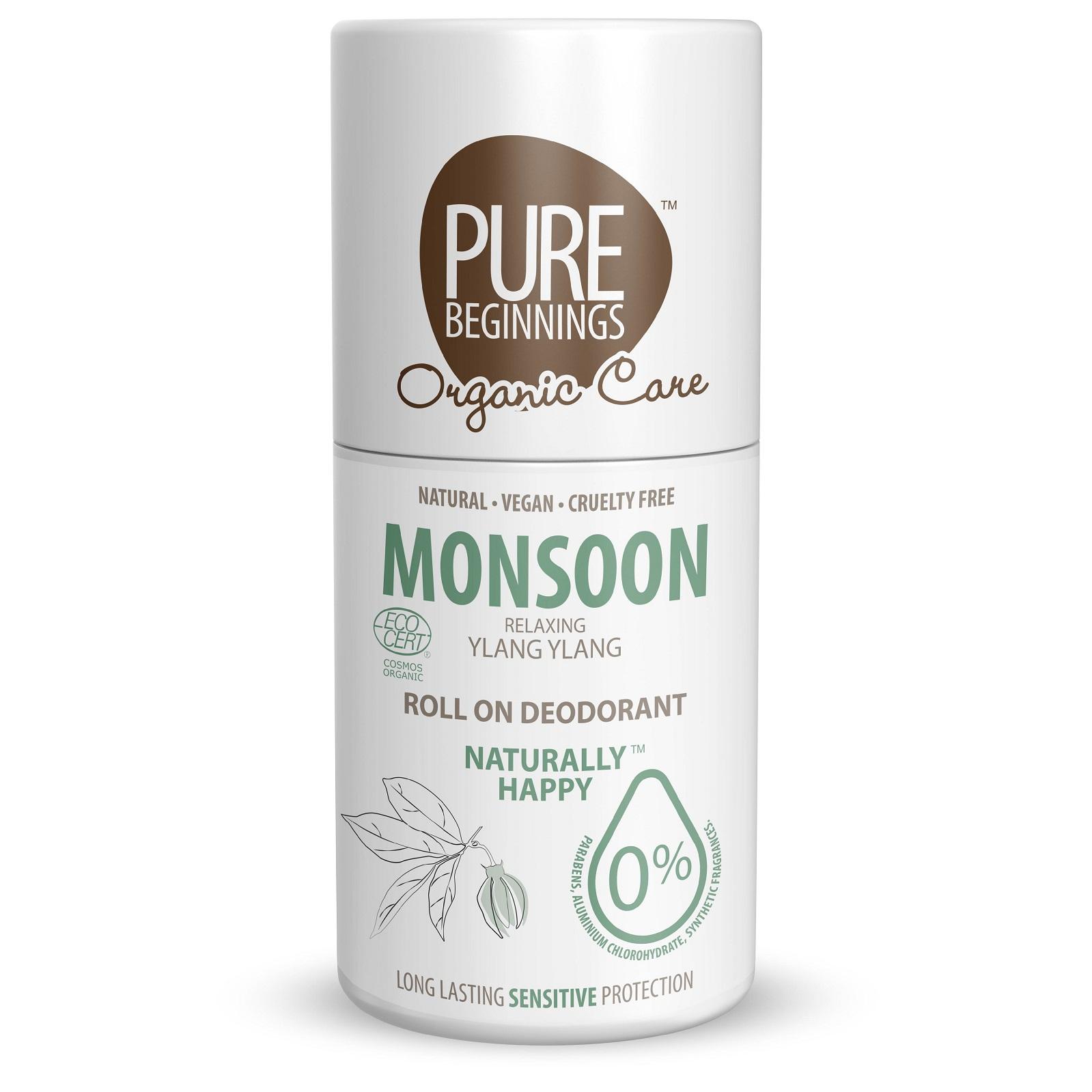 PURE BEGINNINGS Roll On Deodorant Monsoon BIO 75 ml