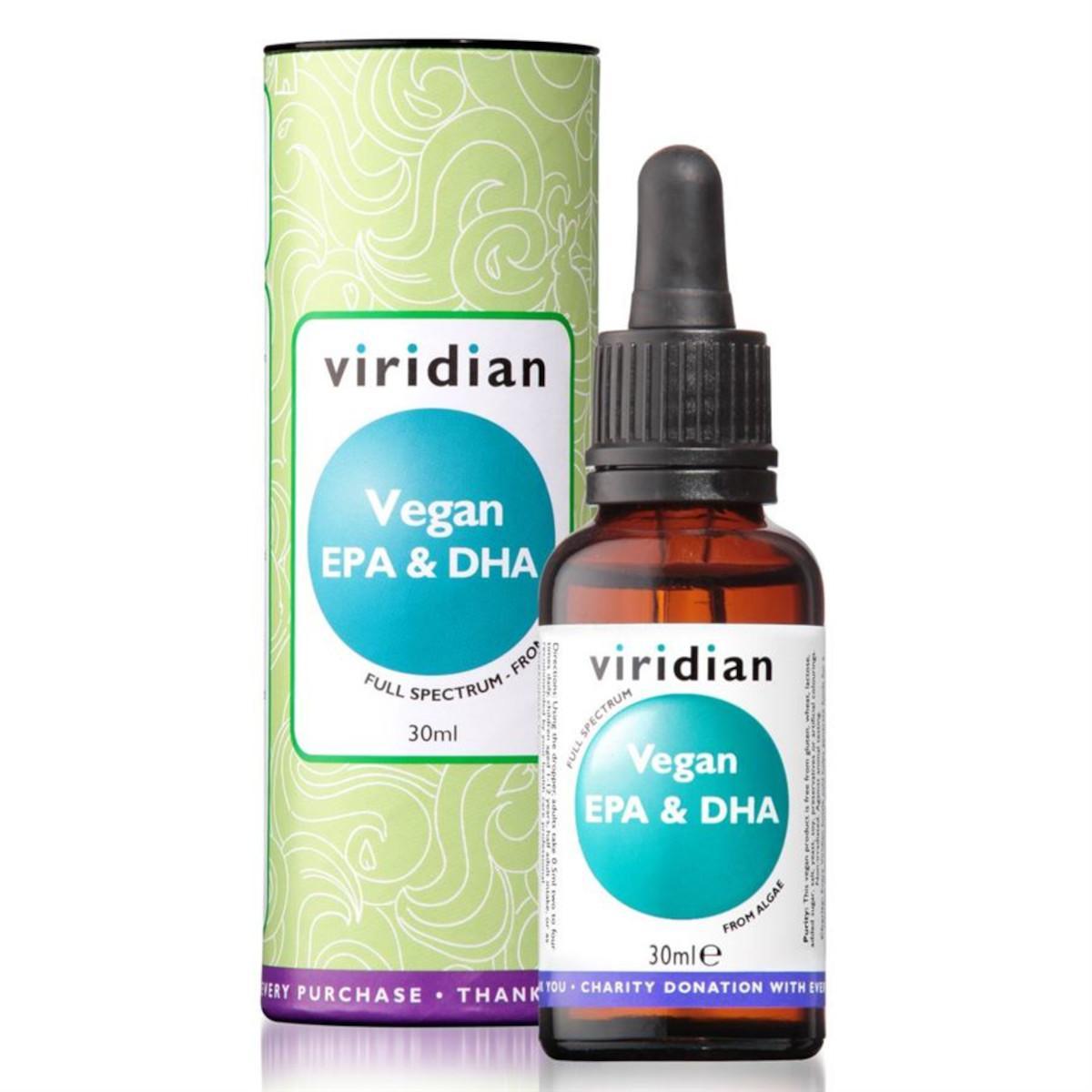 Viridian Vegan EPA & DHA, kapky, Exspirace 04/2023 30 ml