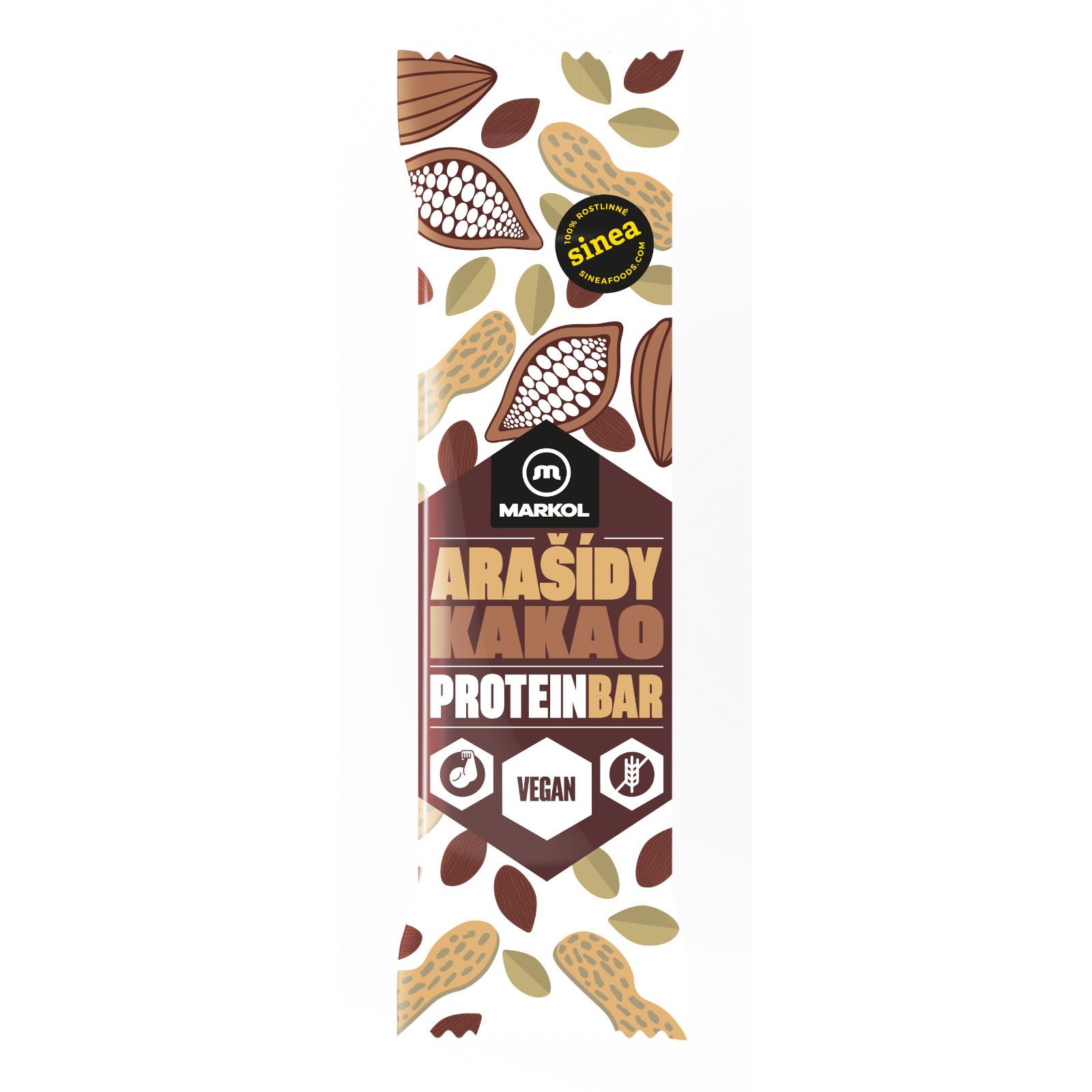 Markol Proteinová tyčinka arašídy a kakao 50 g