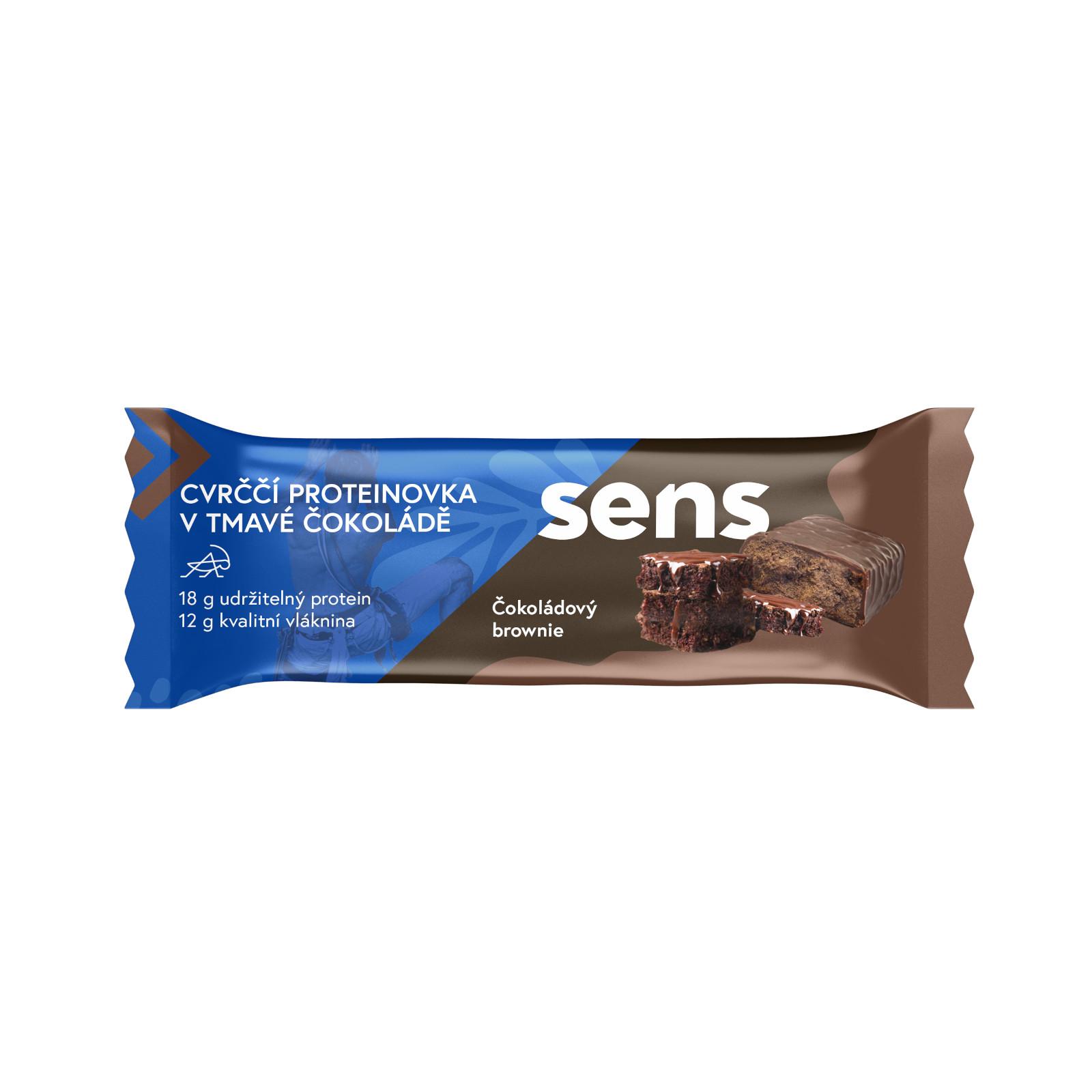 SENS Cvrččí Proteinovka v Tmavé Čokoládě - Čokoládový Brownie  60 g
