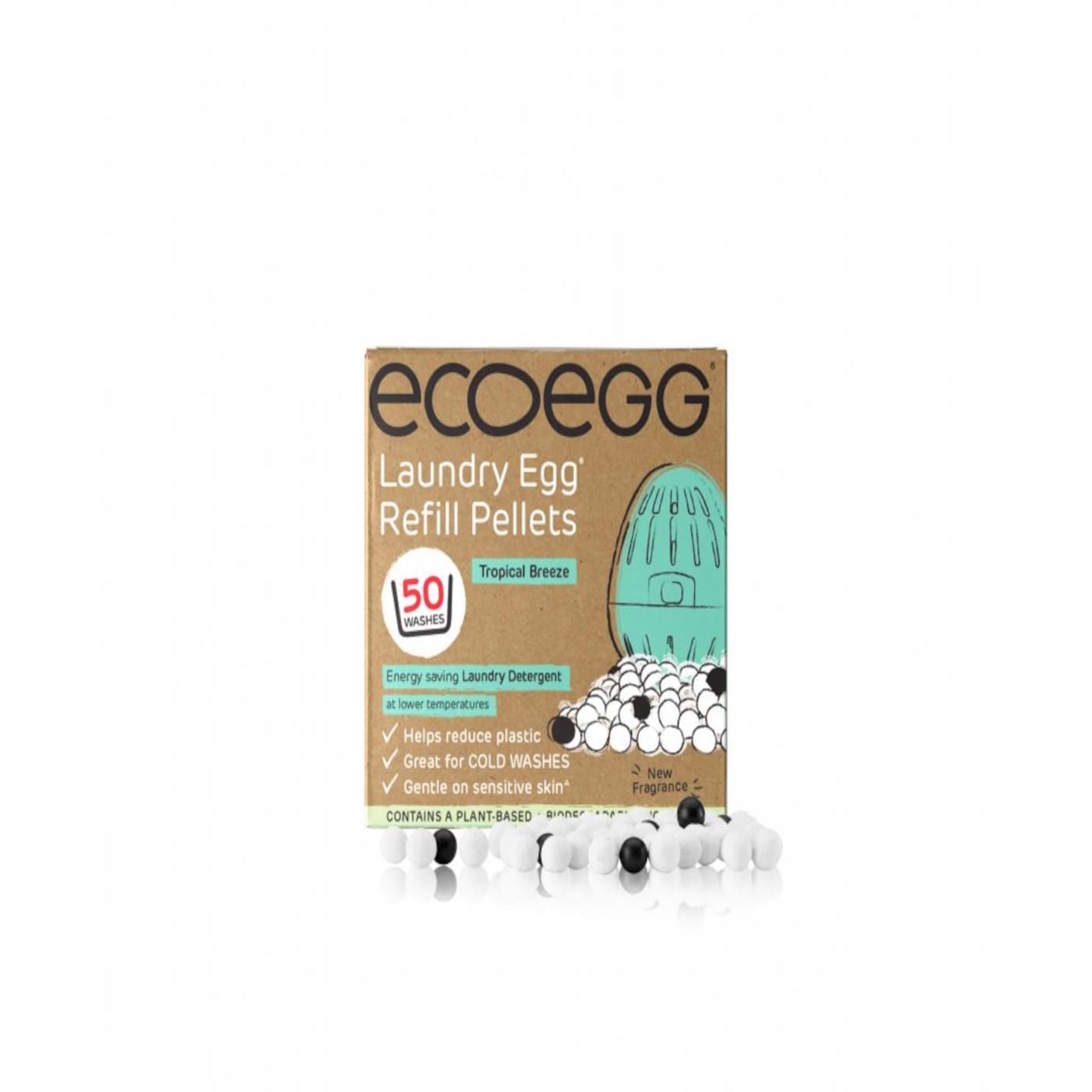 Ecoegg Náhradní náplň pro prací vajíčko na 50 praní, vůně tropický vánek 50 praní