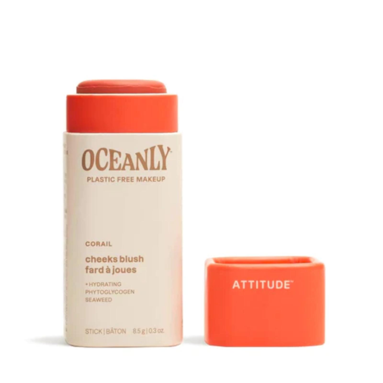 Attitude Tuhá krémová tvářenka Oceanly - Corail 8,5g