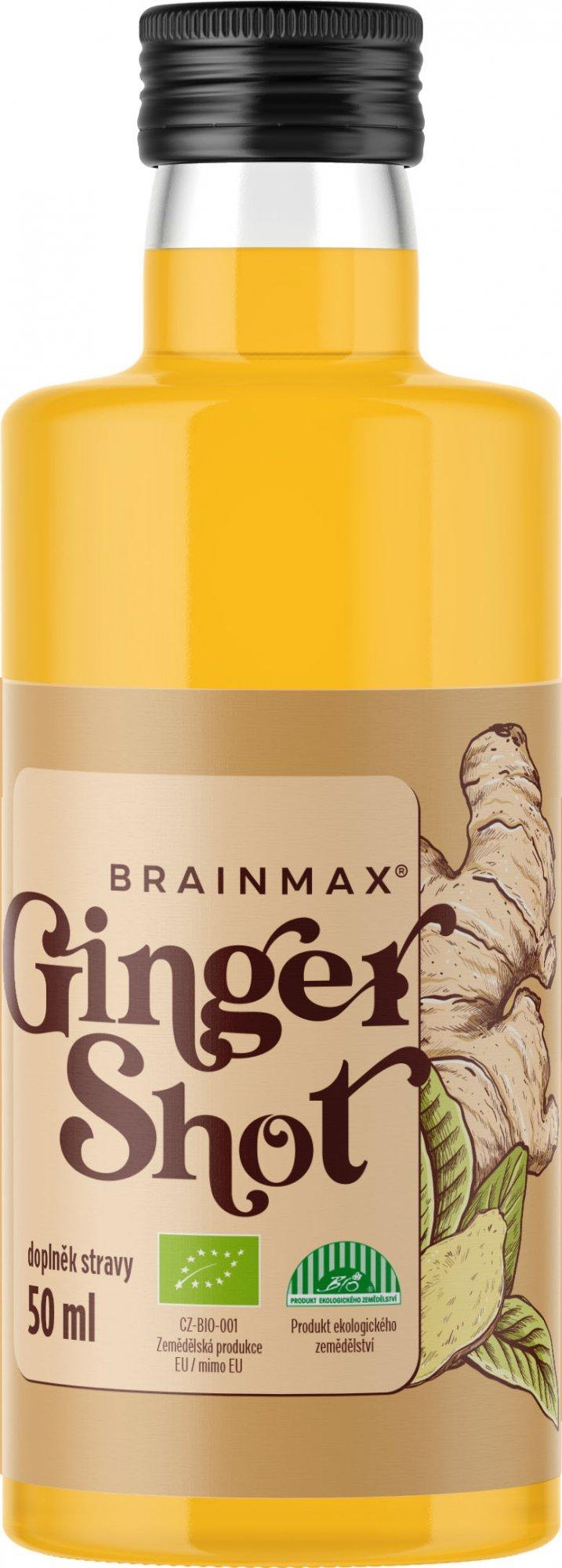 BrainMax Pure BrainMax Pure Ginger Shot s kurkumou BIO, 50 ml 